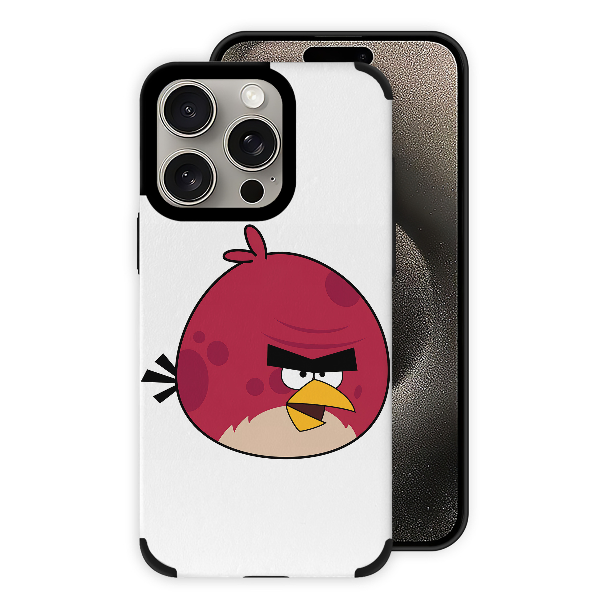 （画像用） Angry Birds アングリーバード 【iPhone15ProMax対応】 PUレザー スマホケース 耐衝撃＆黄変防止