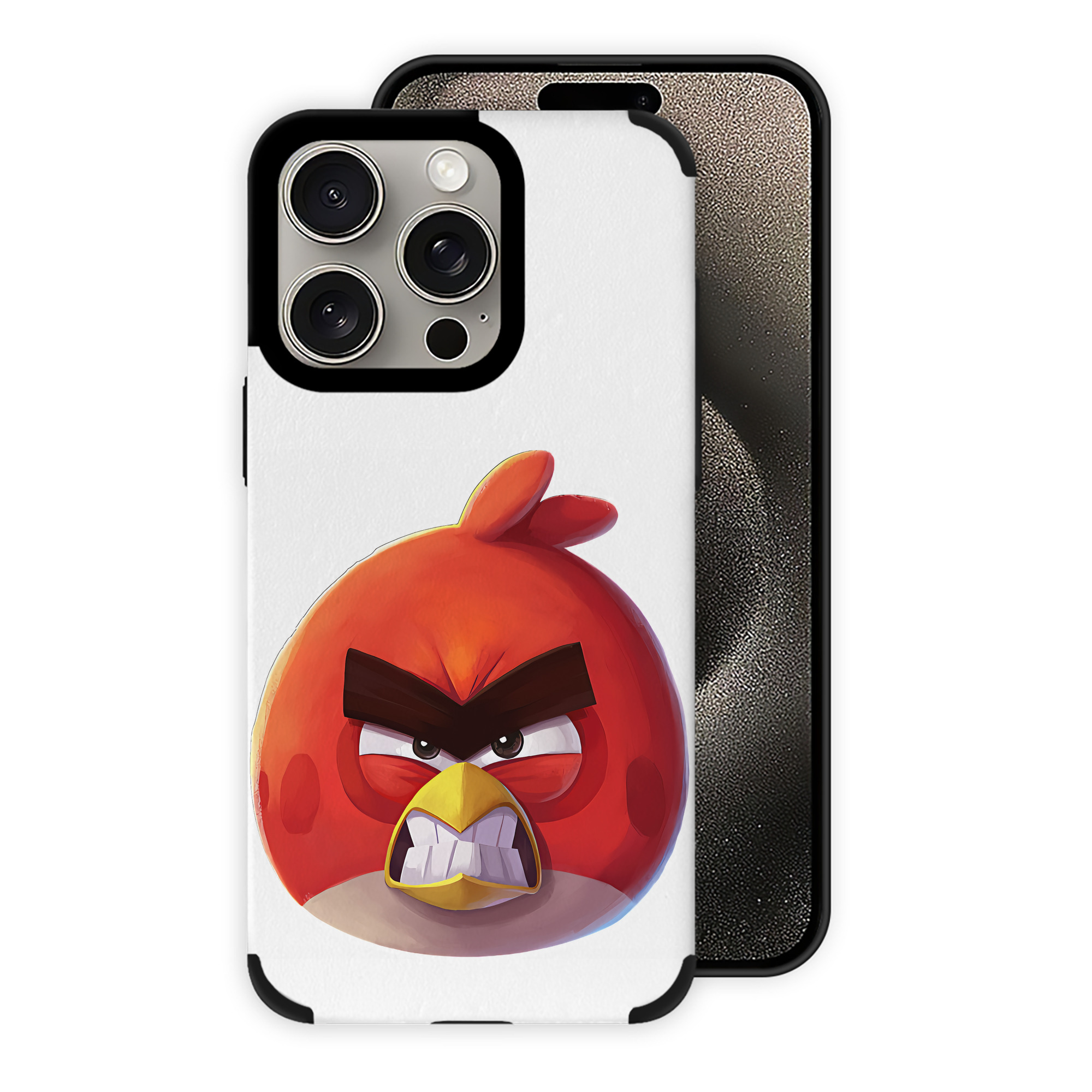 （画像用） Angry Birds アングリーバード 【iPhone15ProMax対応】 PUレザー スマホケース 耐衝撃＆黄変防止