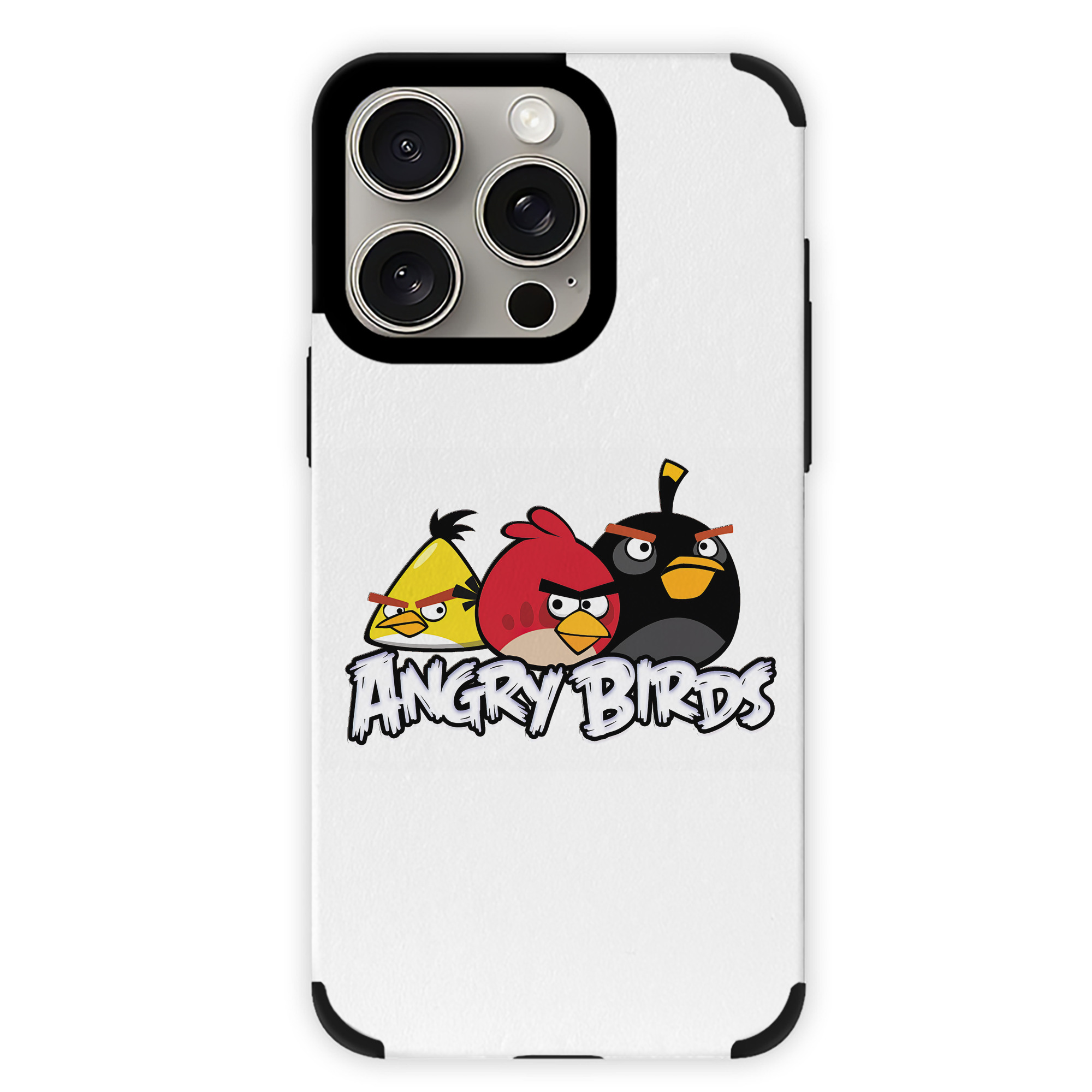 （画像用） Angry Birds アングリーバード 【iPhone15ProMax対応】 PUレザー スマホケース 耐衝撃＆黄変防止