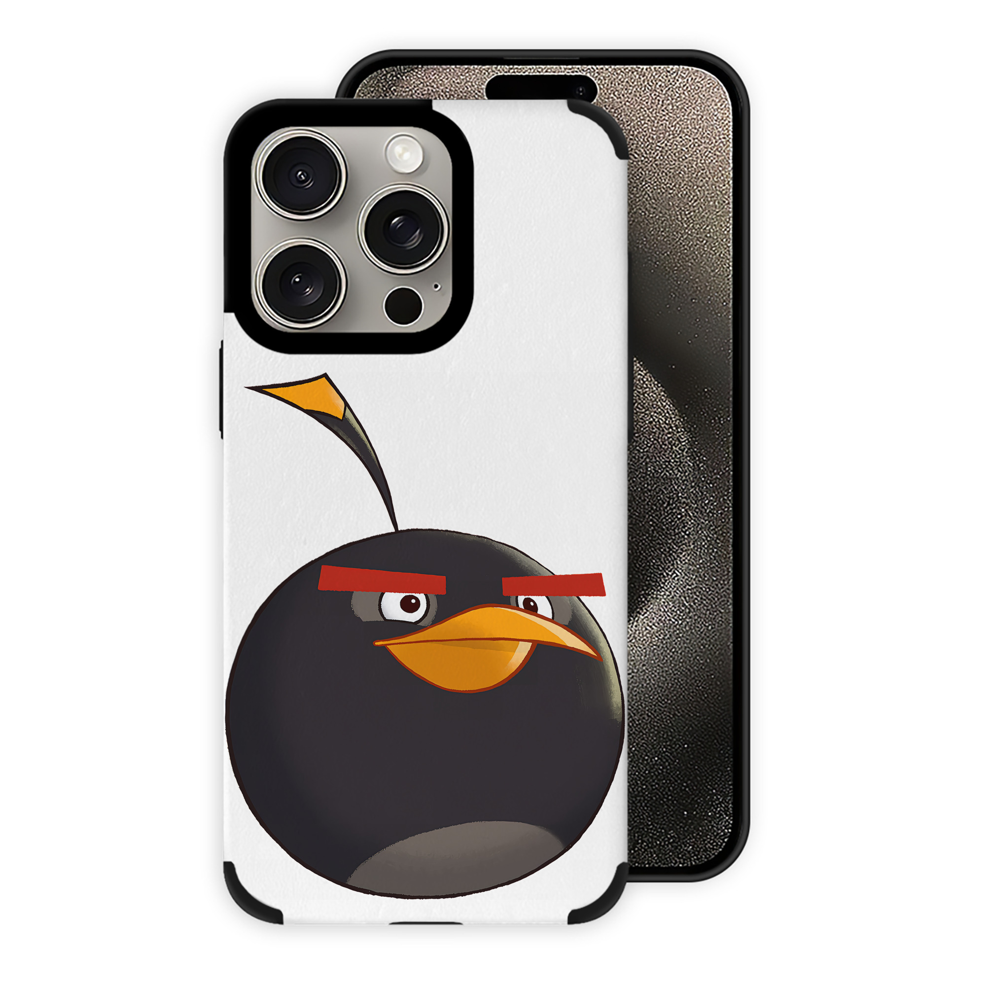 （画像用） Angry Birds アングリーバード 【iPhone15ProMax対応】 PUレザー スマホケース 耐衝撃＆黄変防止