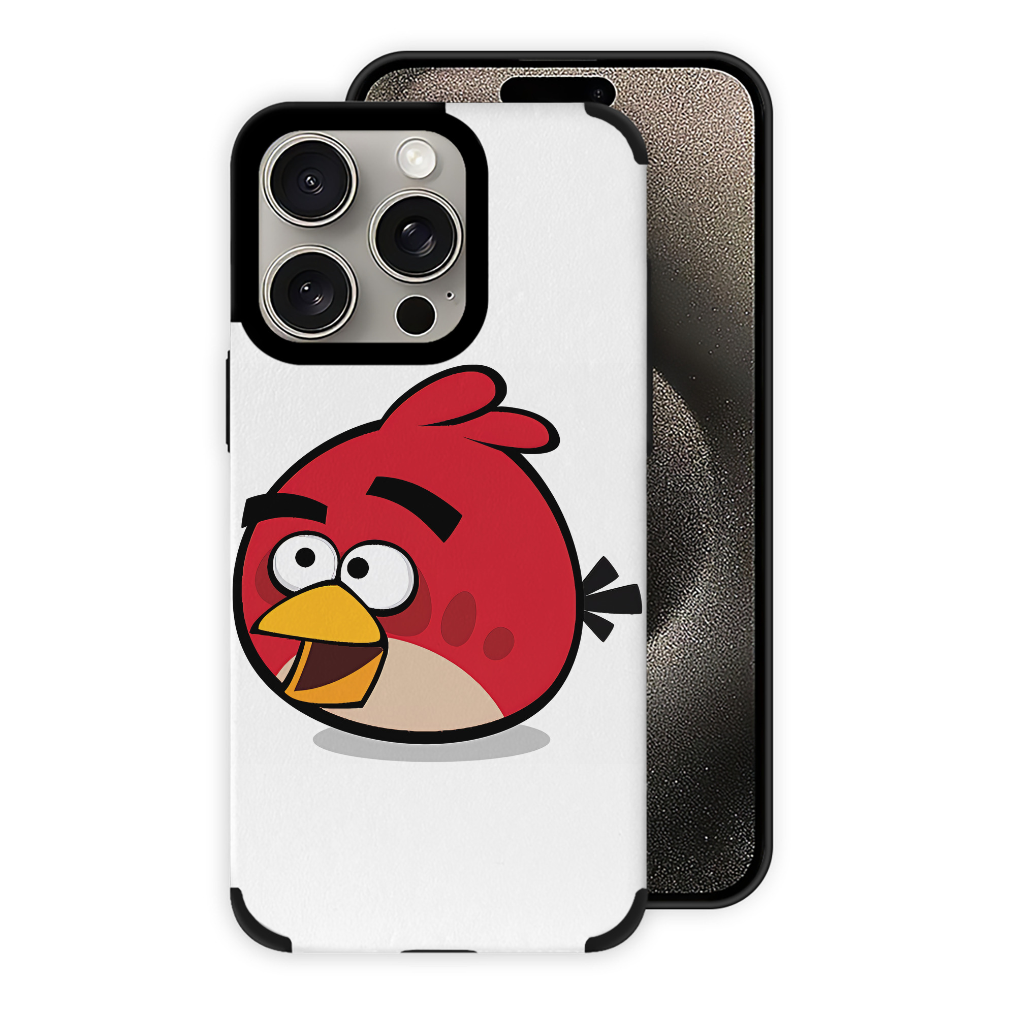 （画像用） Angry Birds アングリーバード 【iPhone15ProMax対応】 PUレザー スマホケース 耐衝撃＆黄変防止