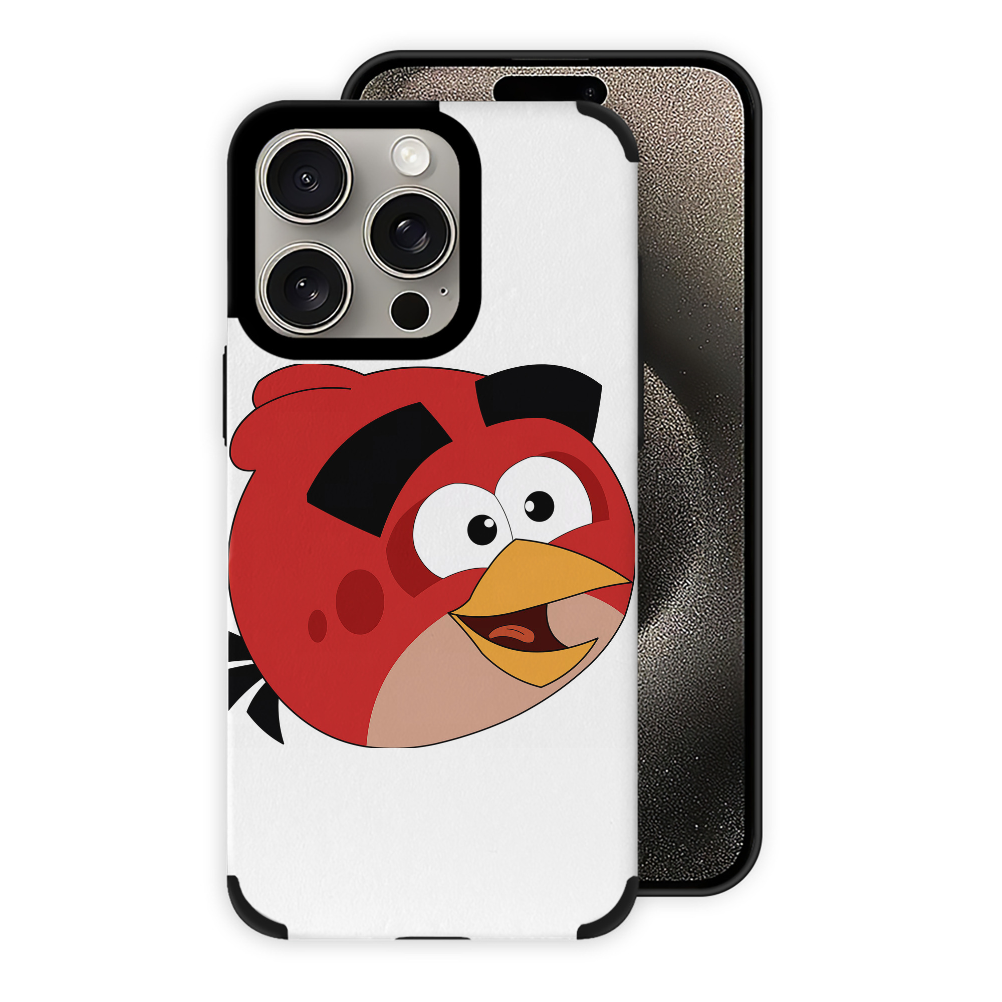 （画像用） Angry Birds アングリーバード 【iPhone15ProMax対応】 PUレザー スマホケース 耐衝撃＆黄変防止