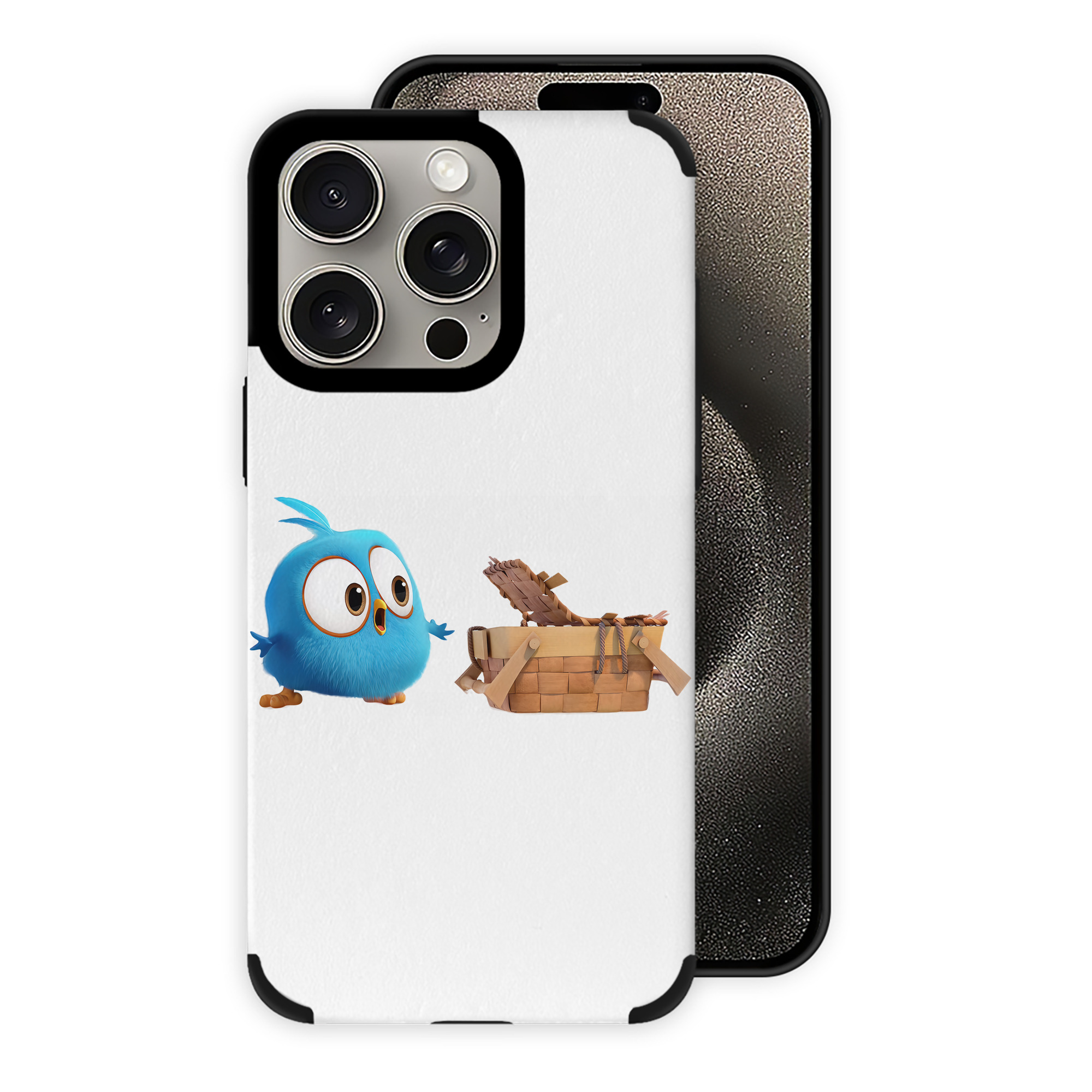 （画像用） Angry Birds アングリーバード 【iPhone15ProMax対応】 PUレザー スマホケース 耐衝撃＆黄変防止