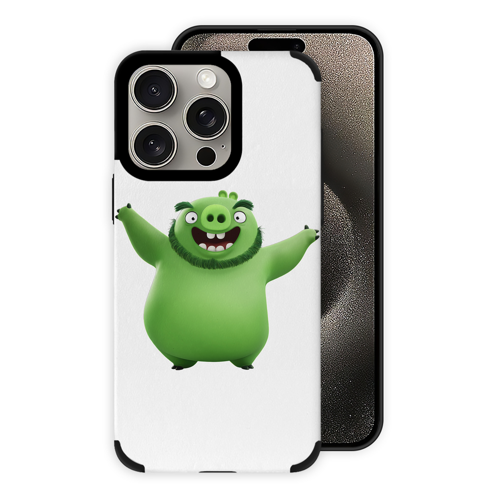 （画像用） Angry Birds アングリーバード 【iPhone15ProMax対応】 PUレザー スマホケース 耐衝撃＆黄変防止