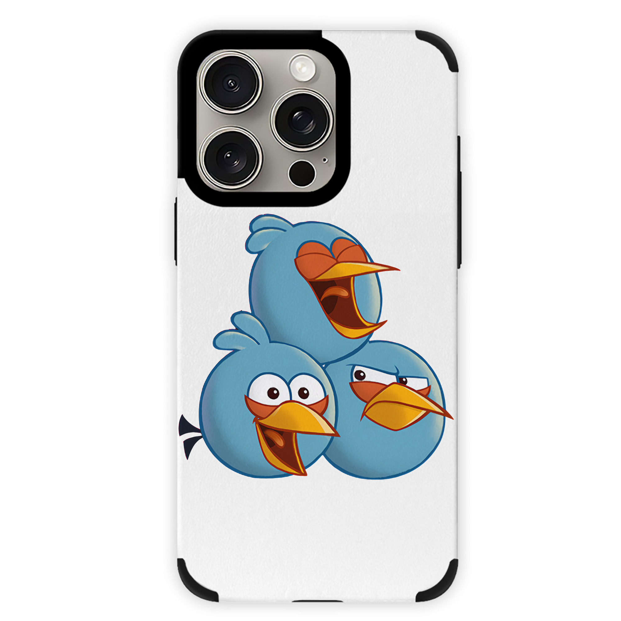 （画像用） Angry Birds アングリーバード 【iPhone15ProMax対応】 PUレザー スマホケース 耐衝撃＆黄変防止
