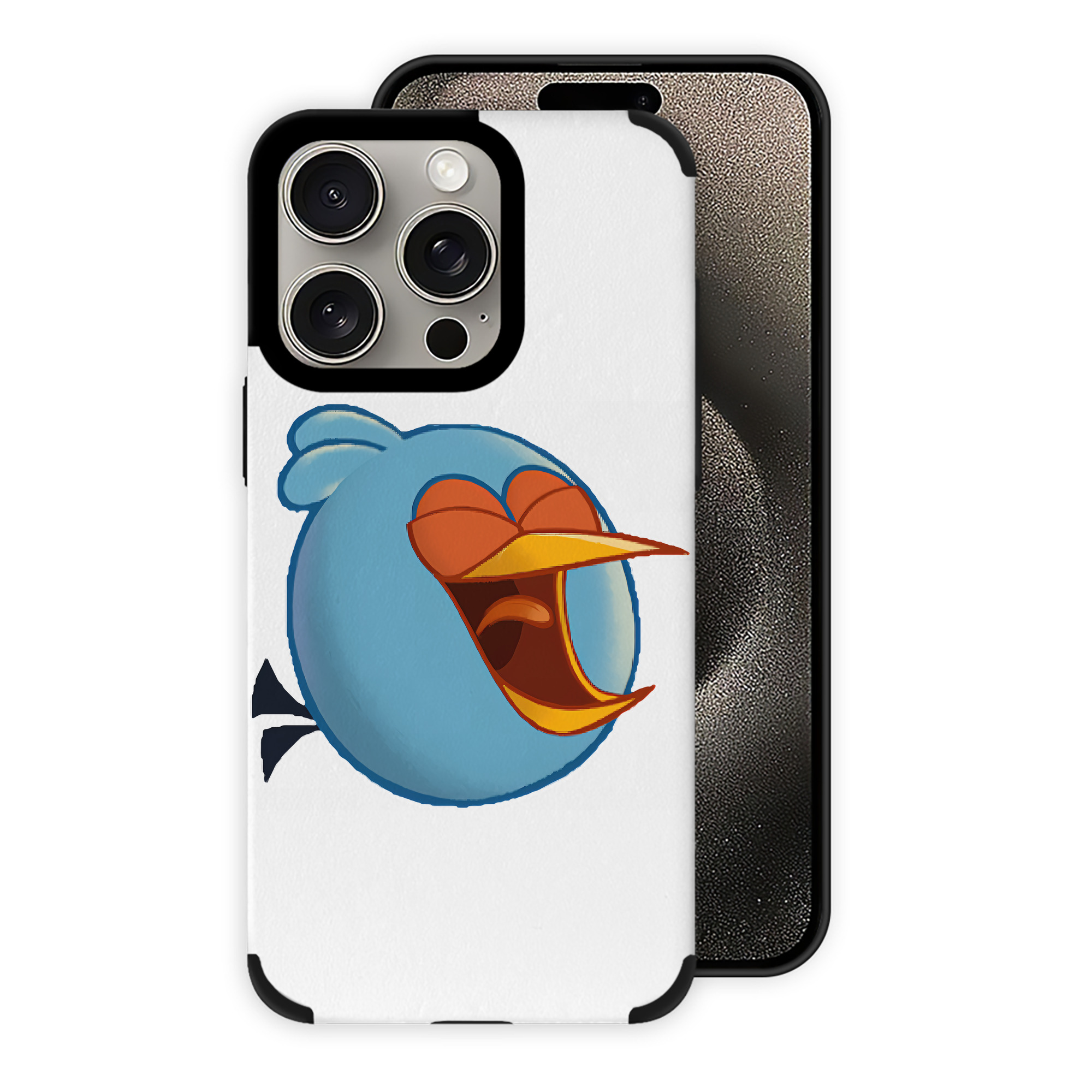 （画像用） Angry Birds アングリーバード 【iPhone15ProMax対応】 PUレザー スマホケース 耐衝撃＆黄変防止