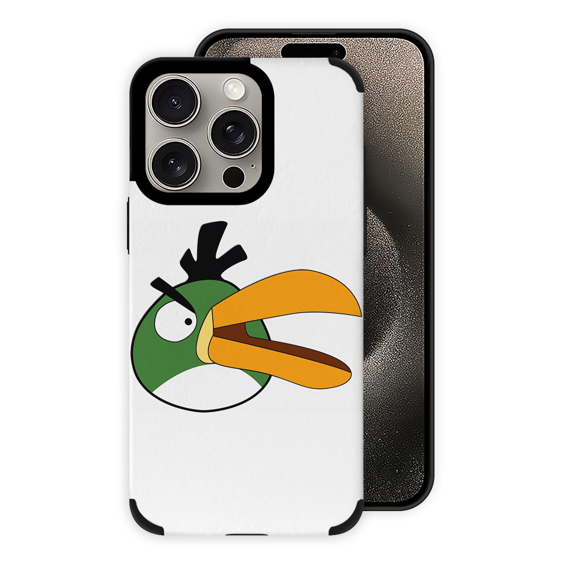 （画像用） Angry Birds アングリーバード 【iPhone15ProMax対応】 PUレザー スマホケース 耐衝撃＆黄変防止