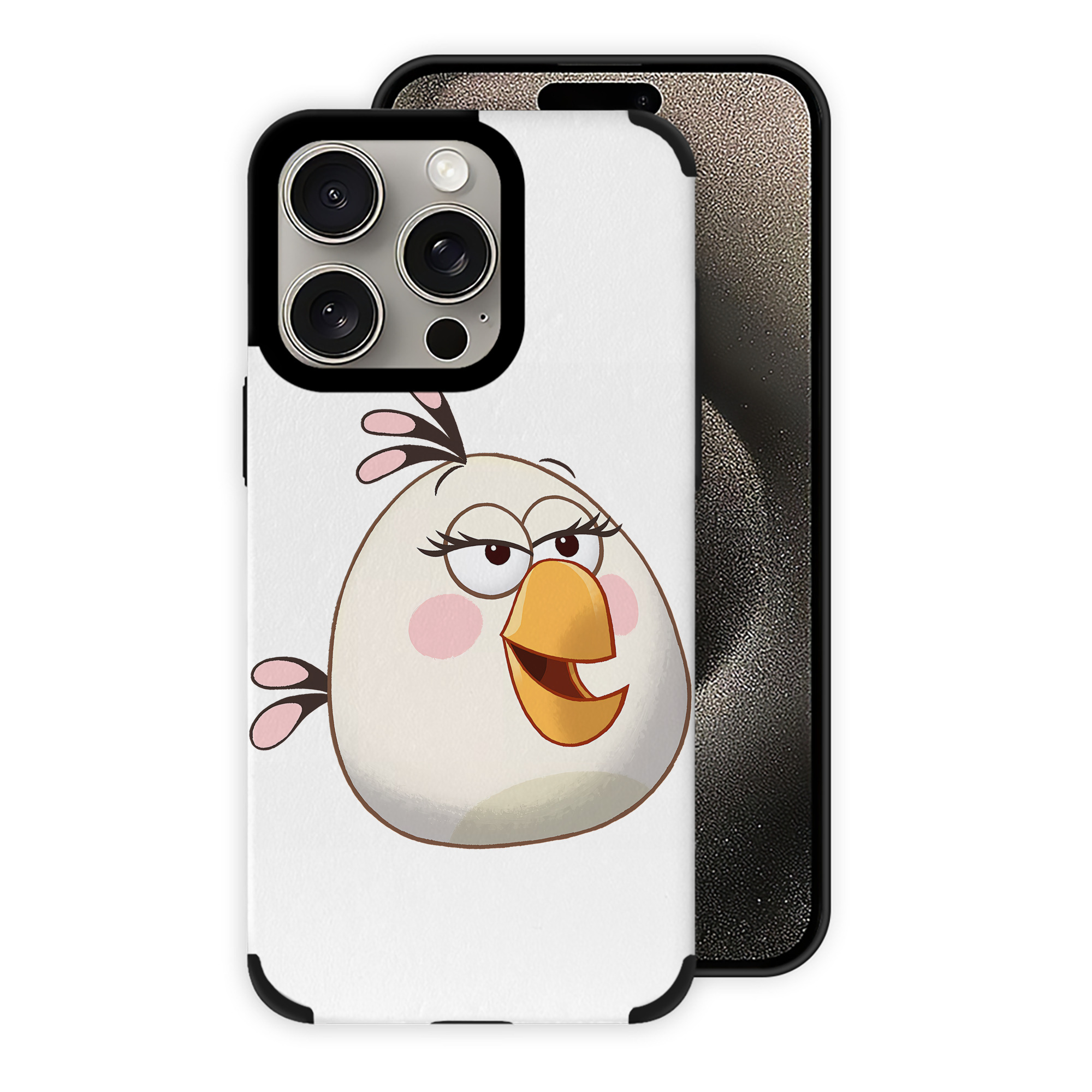 （画像用） Angry Birds アングリーバード 【iPhone15ProMax対応】 PUレザー スマホケース 耐衝撃＆黄変防止