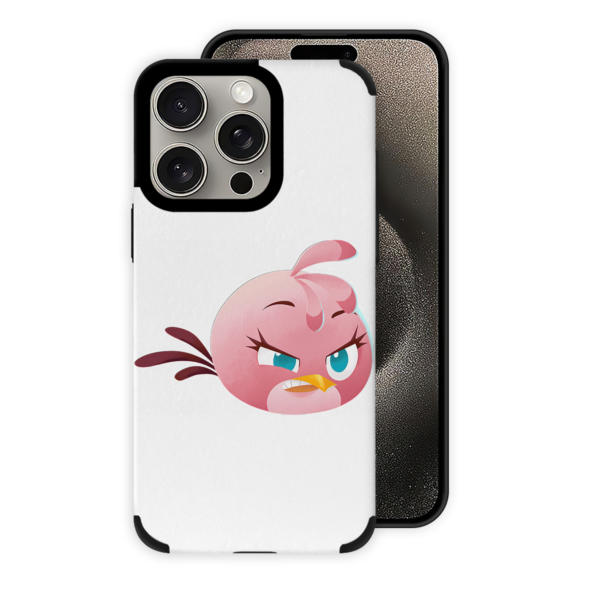 （画像用） Angry Birds アングリーバード 【iPhone15ProMax対応】 PUレザー スマホケース 耐衝撃＆黄変防止