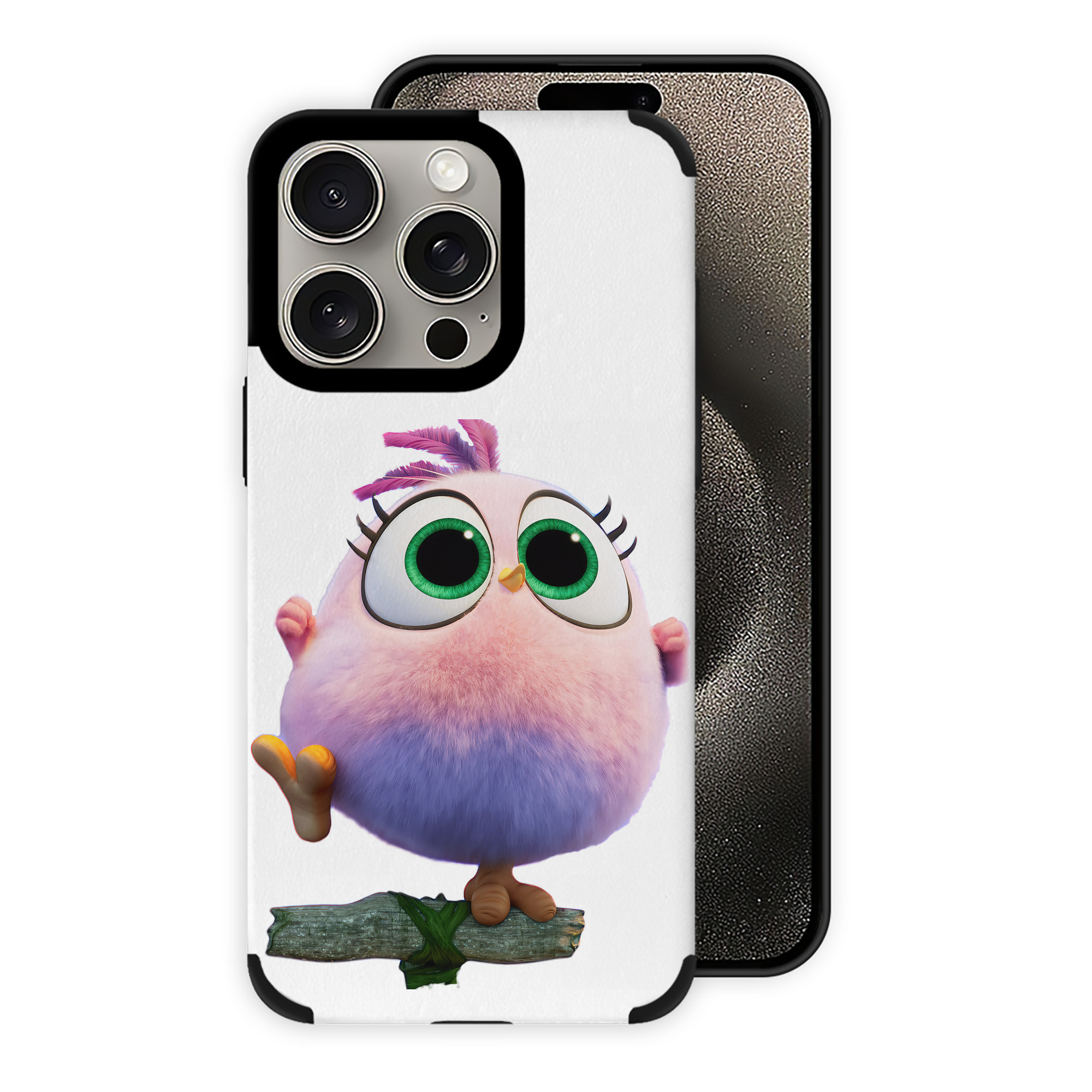 （画像用） Angry Birds アングリーバード 【iPhone15ProMax対応】 PUレザー スマホケース 耐衝撃＆黄変防止