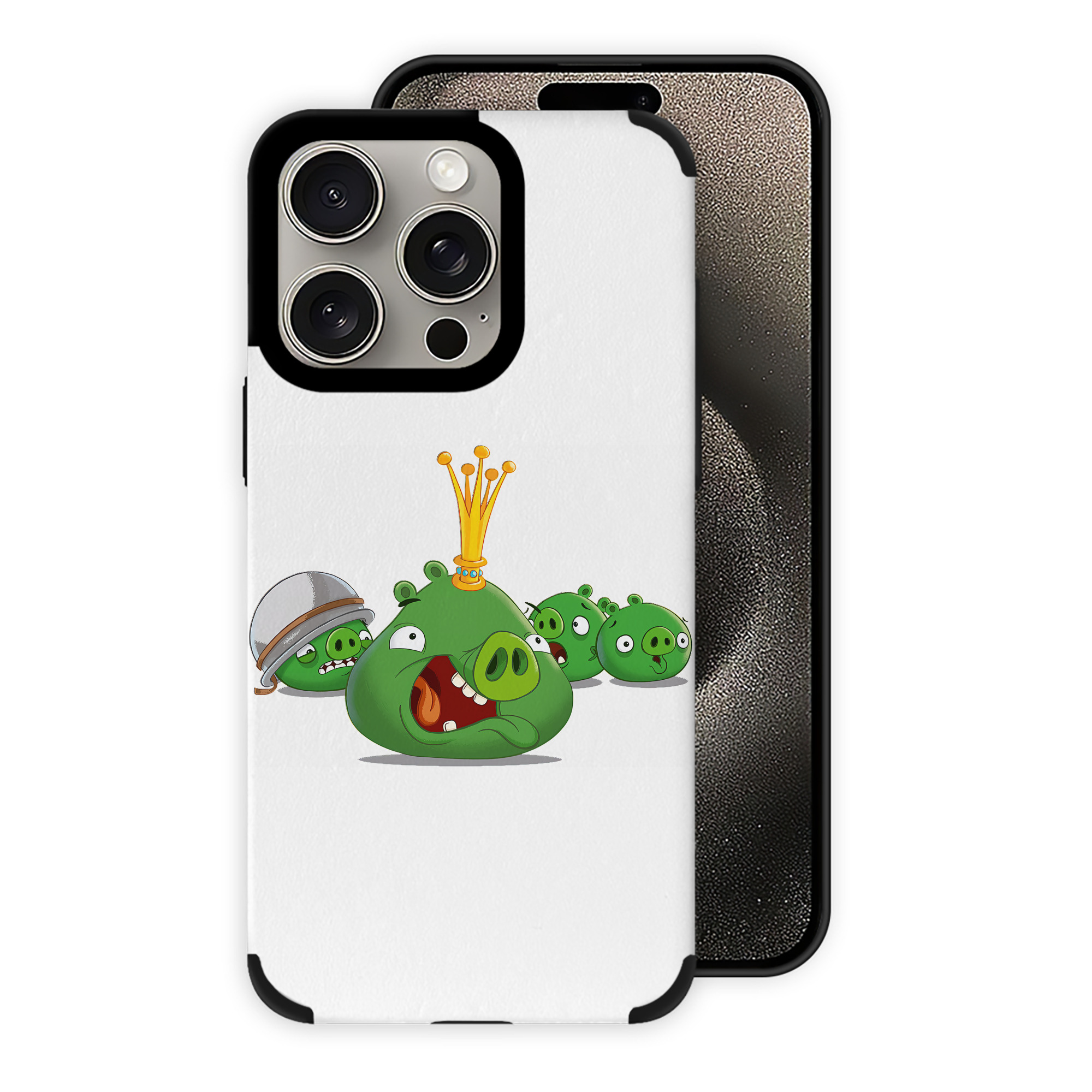 （画像用） Angry Birds アングリーバード 【iPhone15ProMax対応】 PUレザー スマホケース 耐衝撃＆黄変防止