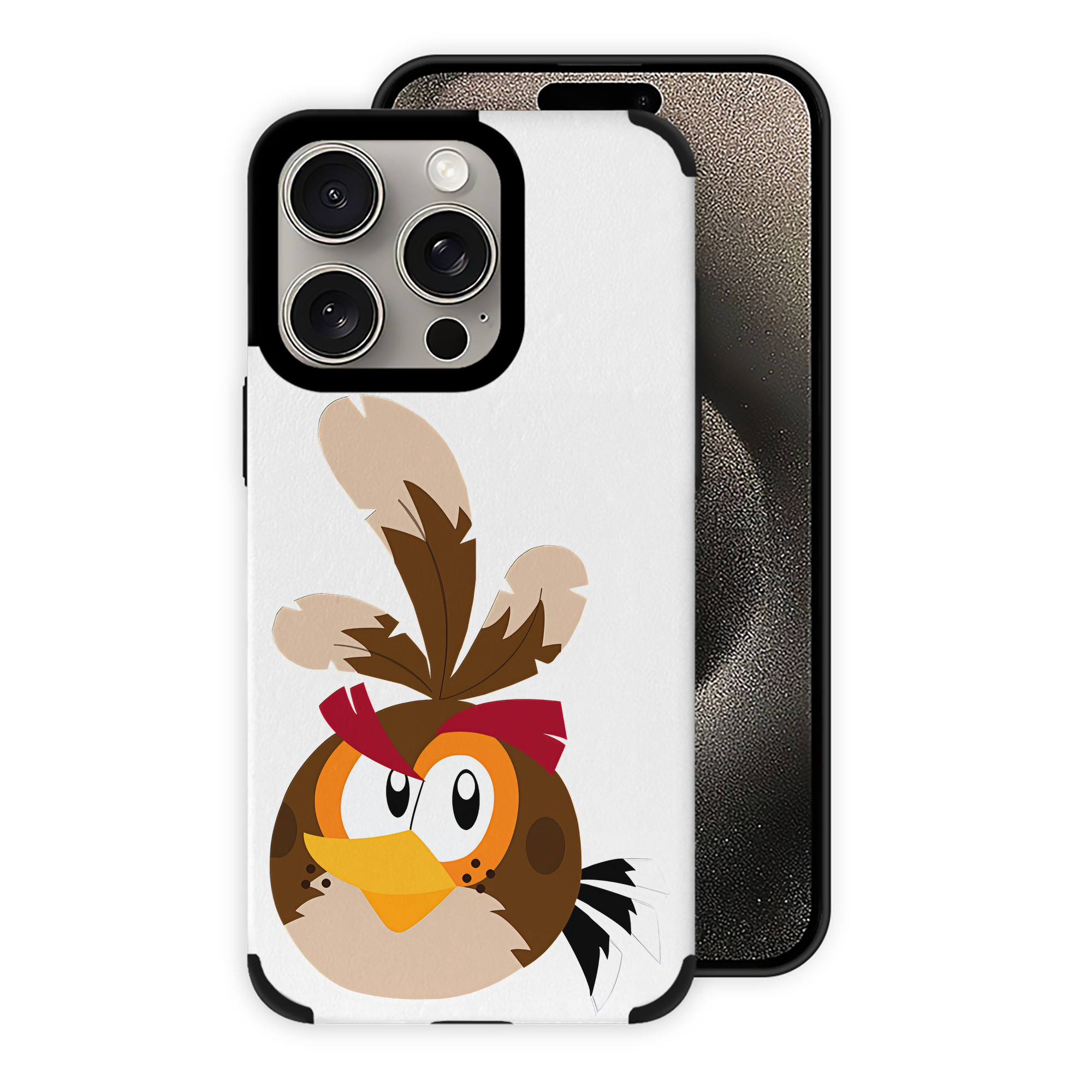 （画像用） Angry Birds アングリーバード 【iPhone15ProMax対応】 PUレザー スマホケース 耐衝撃＆黄変防止