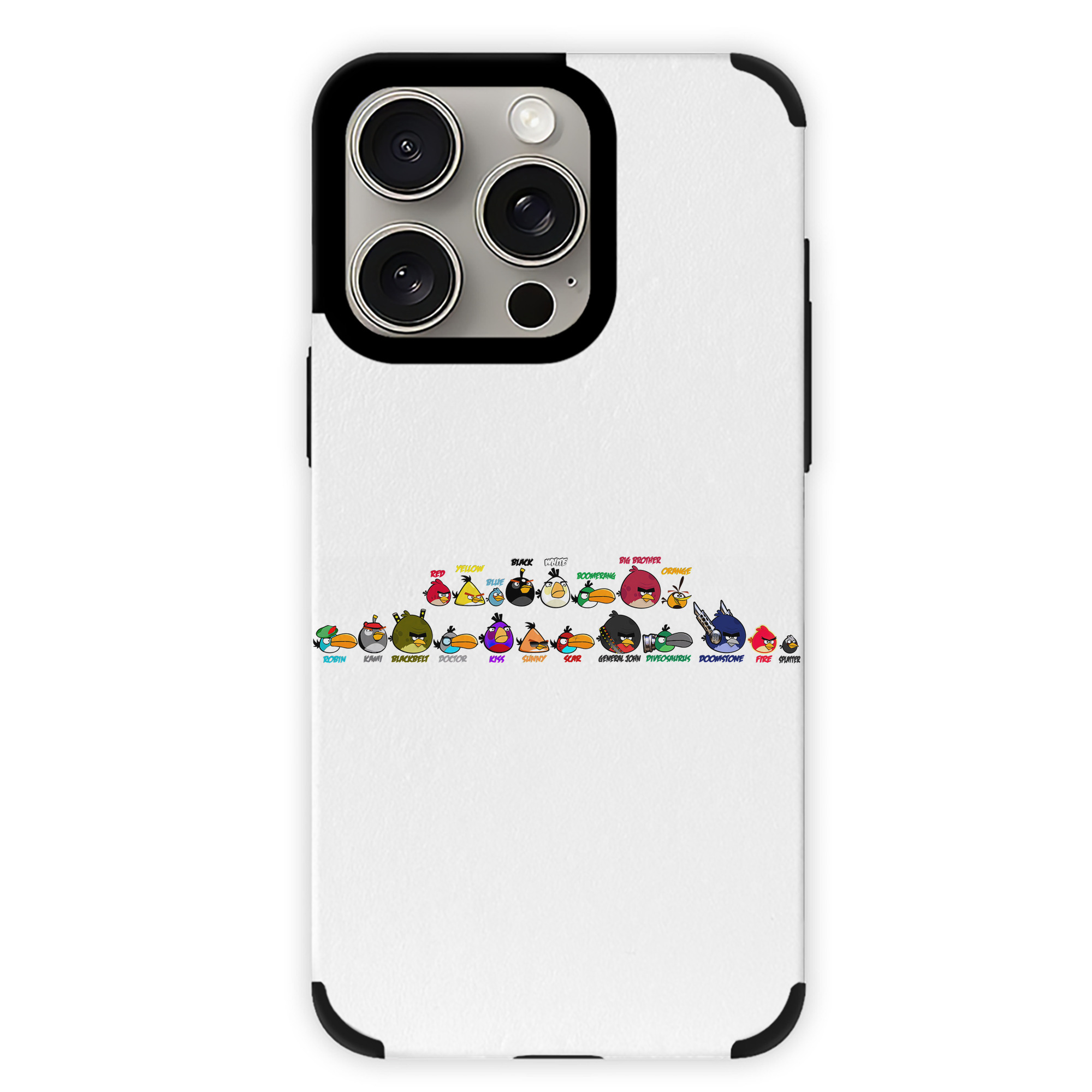 （画像用） Angry Birds アングリーバード 【iPhone15ProMax対応】 PUレザー スマホケース 耐衝撃＆黄変防止