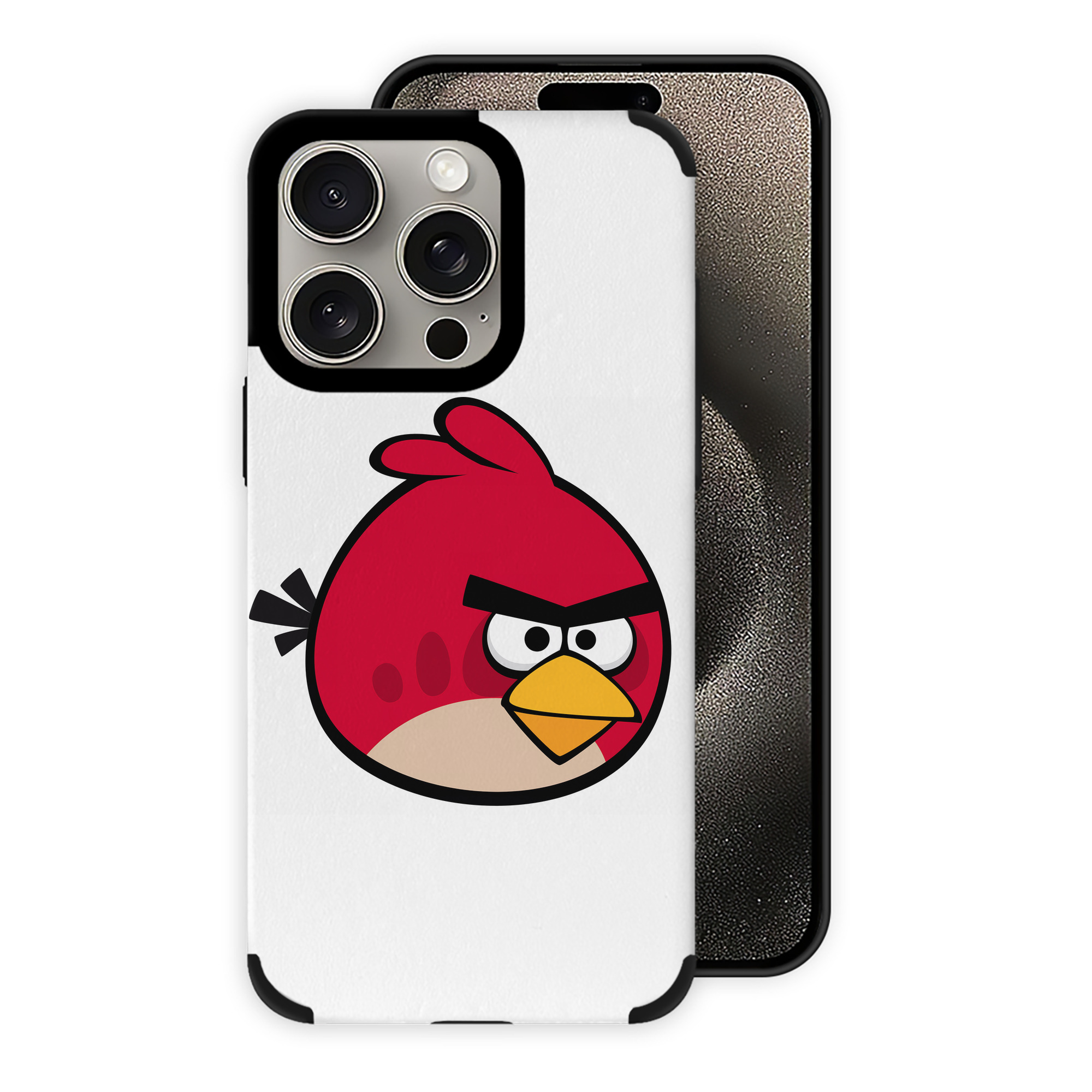 （画像用） Angry Birds アングリーバード 【iPhone15ProMax対応】 PUレザー スマホケース 耐衝撃＆黄変防止