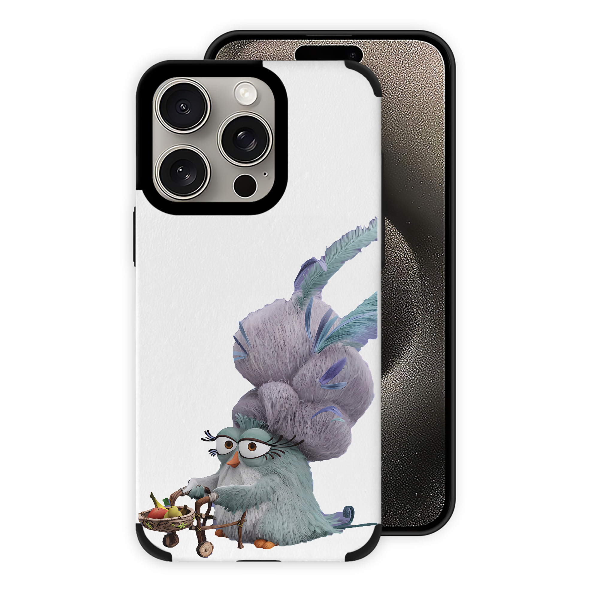 （画像用） Angry Birds アングリーバード 【iPhone15ProMax対応】 PUレザー スマホケース 耐衝撃＆黄変防止