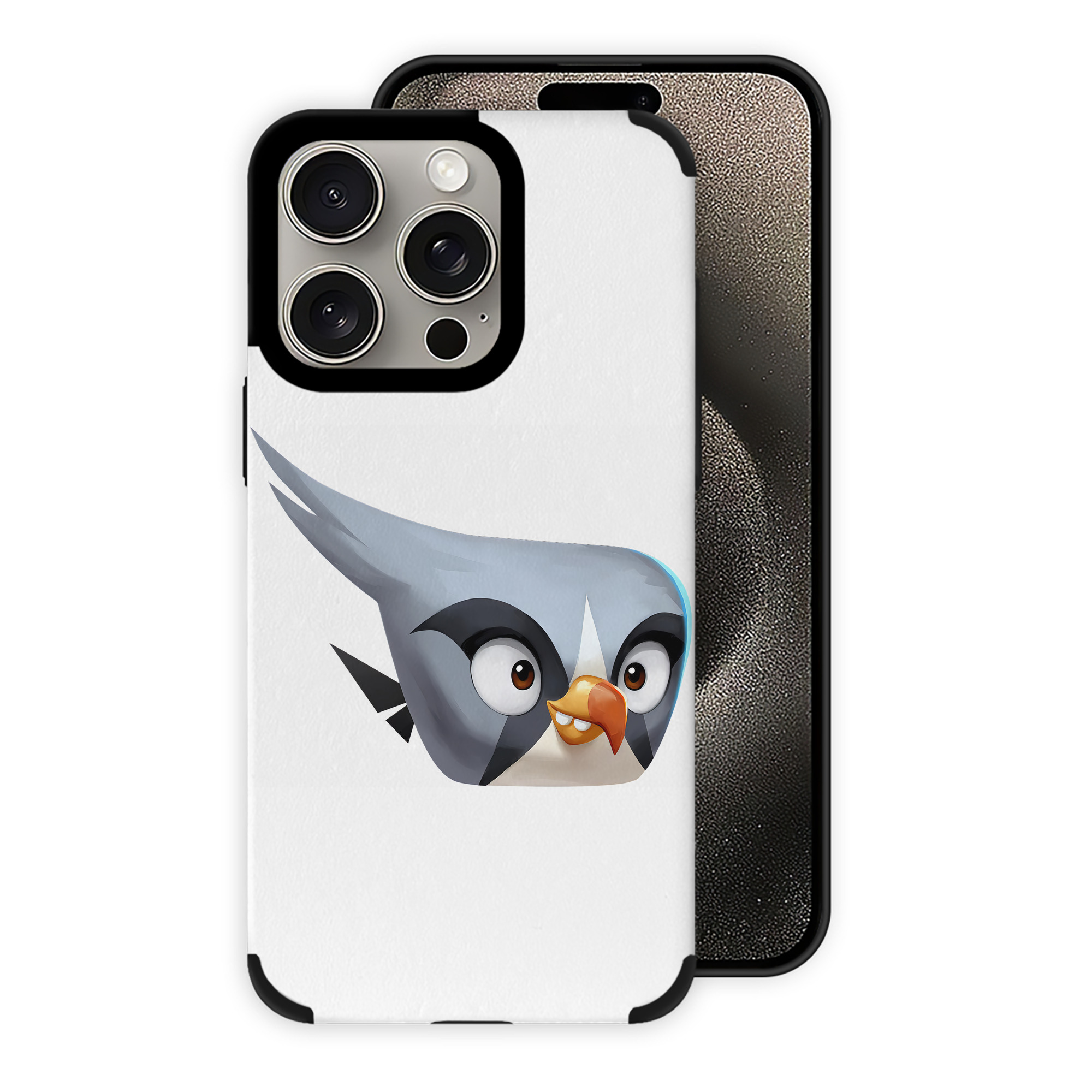 （画像用） Angry Birds アングリーバード 【iPhone15ProMax対応】 PUレザー スマホケース 耐衝撃＆黄変防止