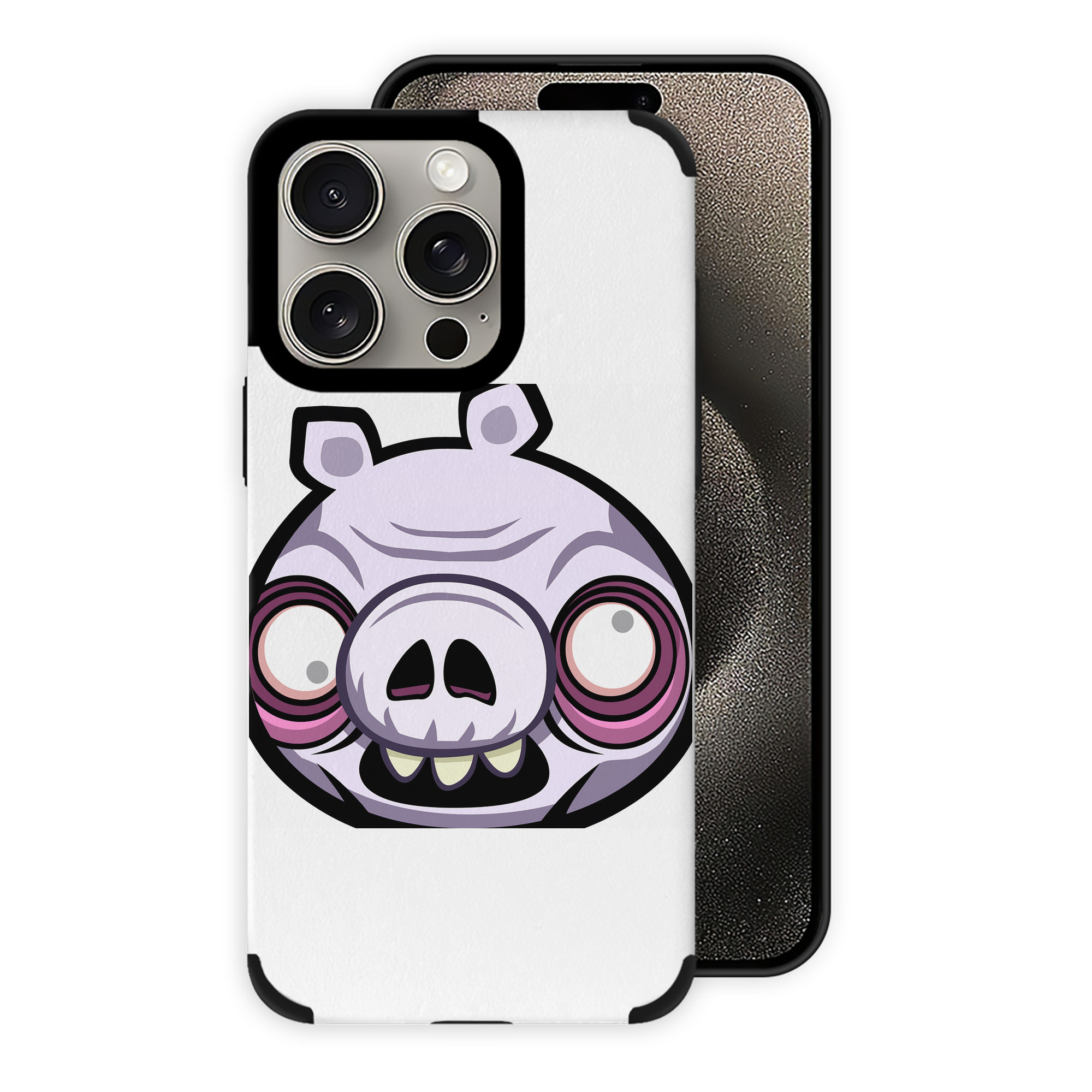 （画像用） Angry Birds アングリーバード 【iPhone15ProMax対応】 PUレザー スマホケース 耐衝撃＆黄変防止
