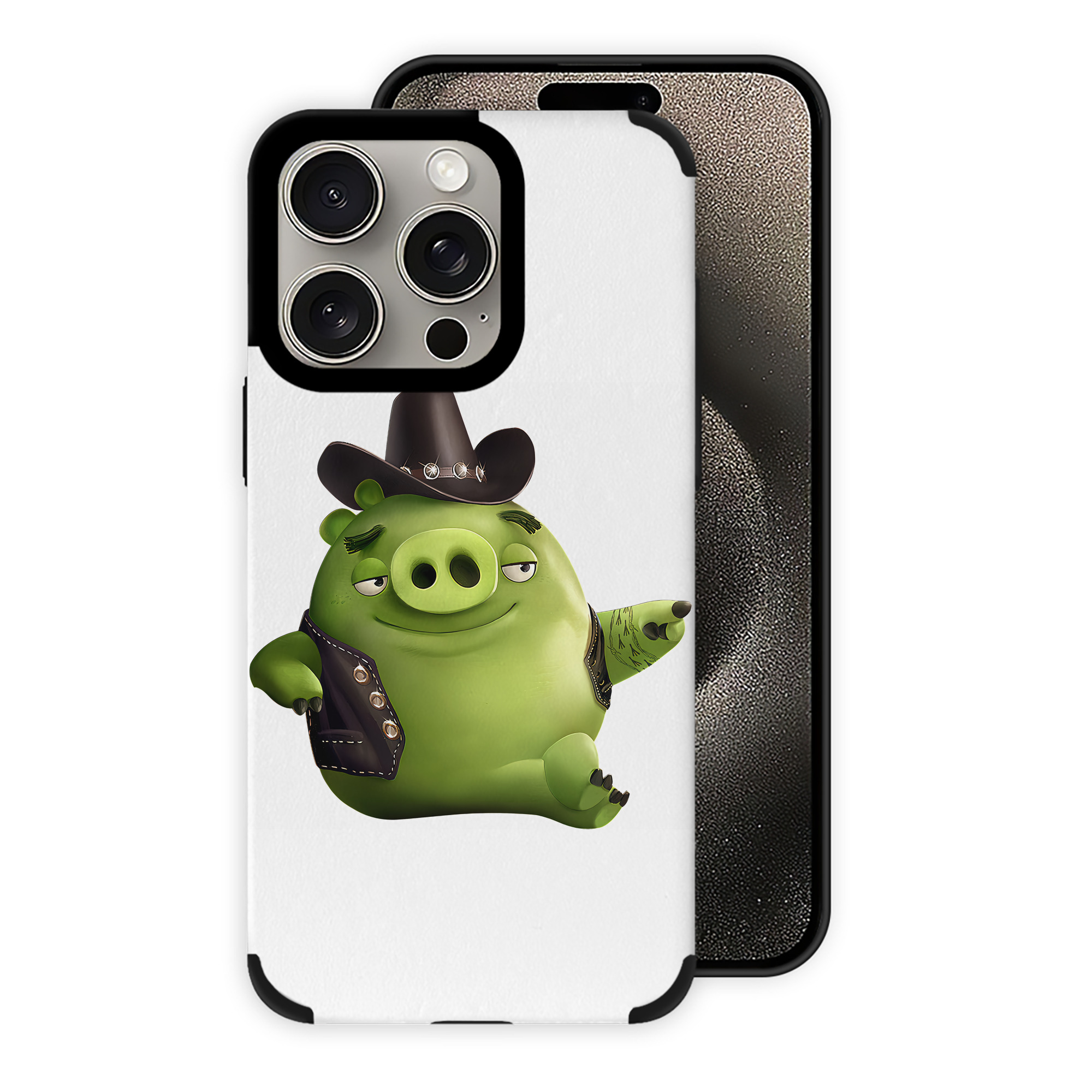 （画像用） Angry Birds アングリーバード 【iPhone15ProMax対応】 PUレザー スマホケース 耐衝撃＆黄変防止