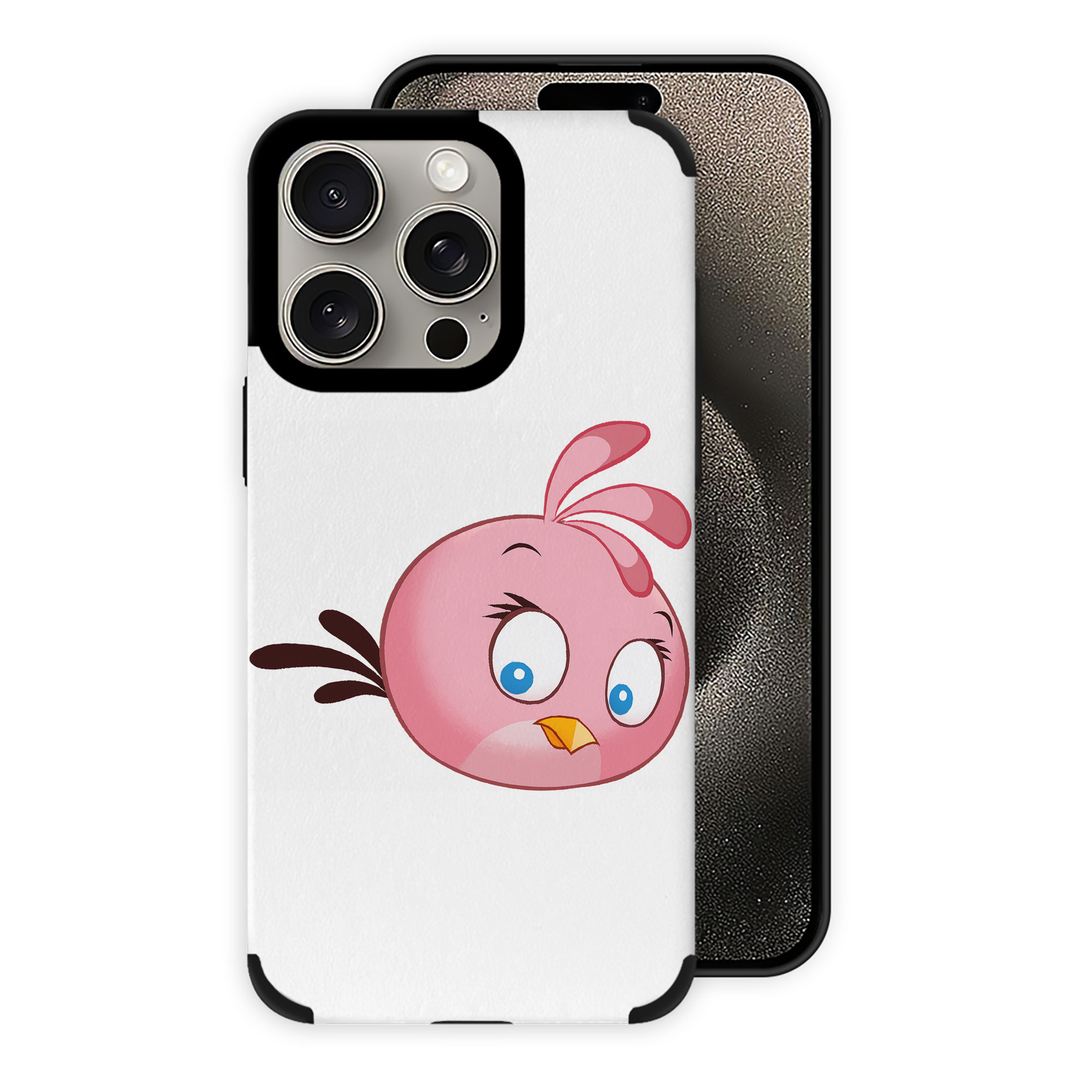 （画像用） Angry Birds アングリーバード 【iPhone15ProMax対応】 PUレザー スマホケース 耐衝撃＆黄変防止