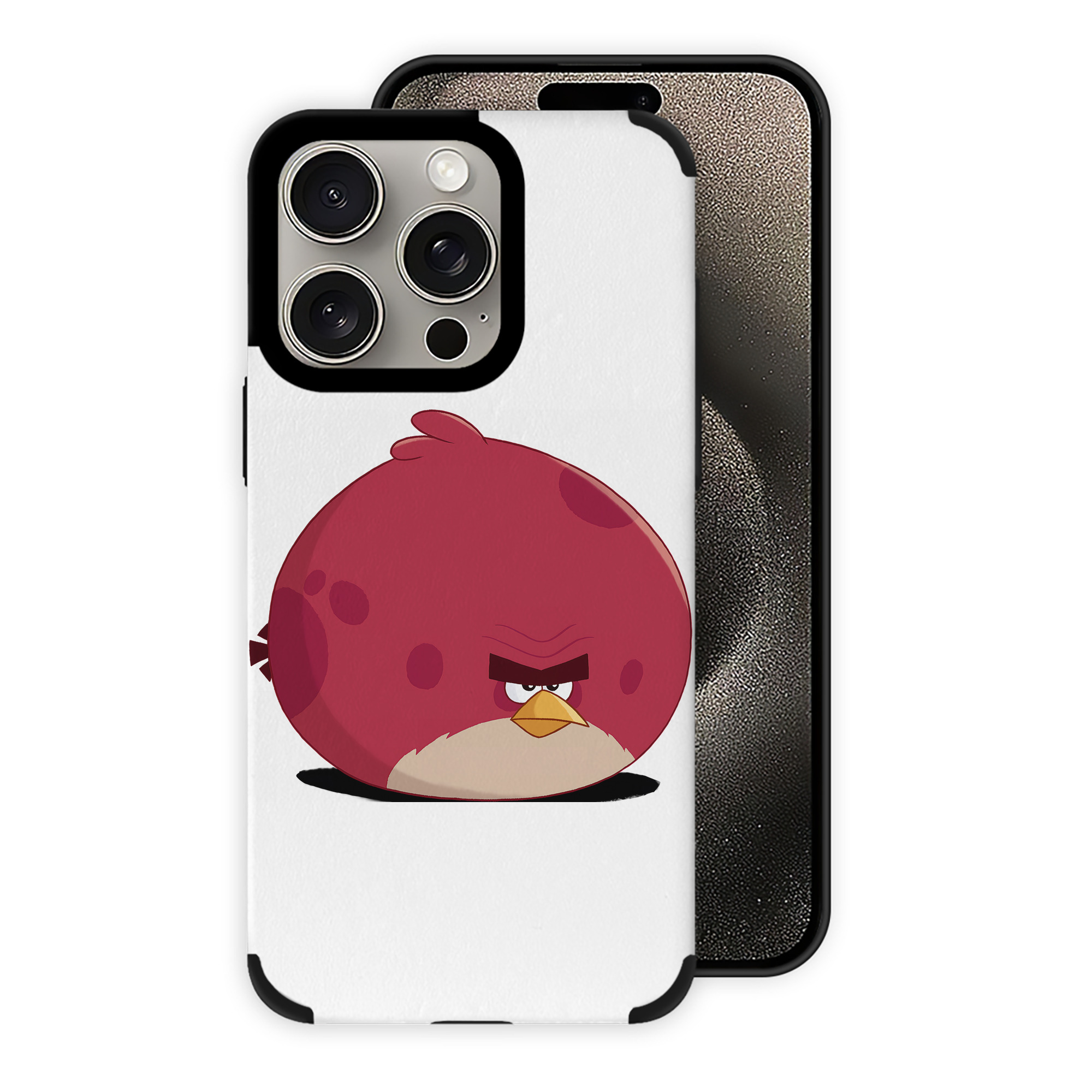 （画像用） Angry Birds アングリーバード 【iPhone15ProMax対応】 PUレザー スマホケース 耐衝撃＆黄変防止