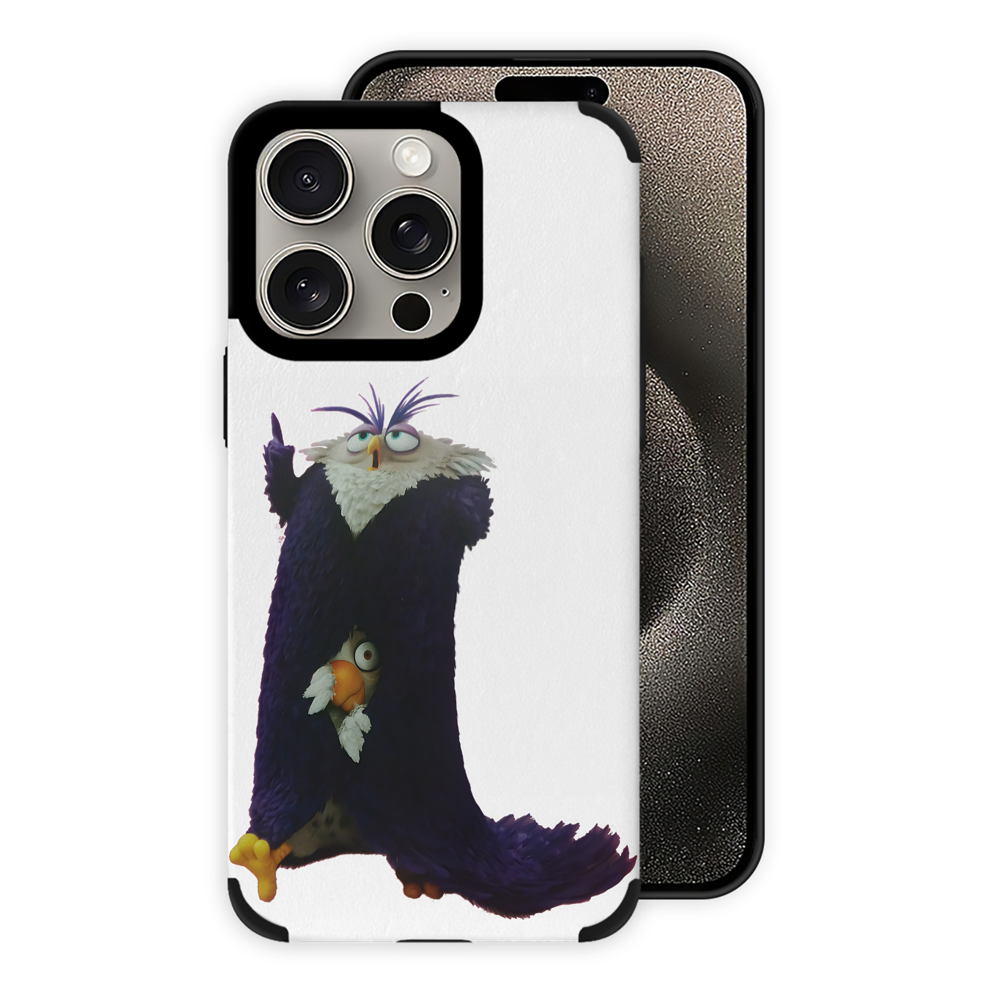 （画像用） Angry Birds アングリーバード 【iPhone15ProMax対応】 PUレザー スマホケース 耐衝撃＆黄変防止