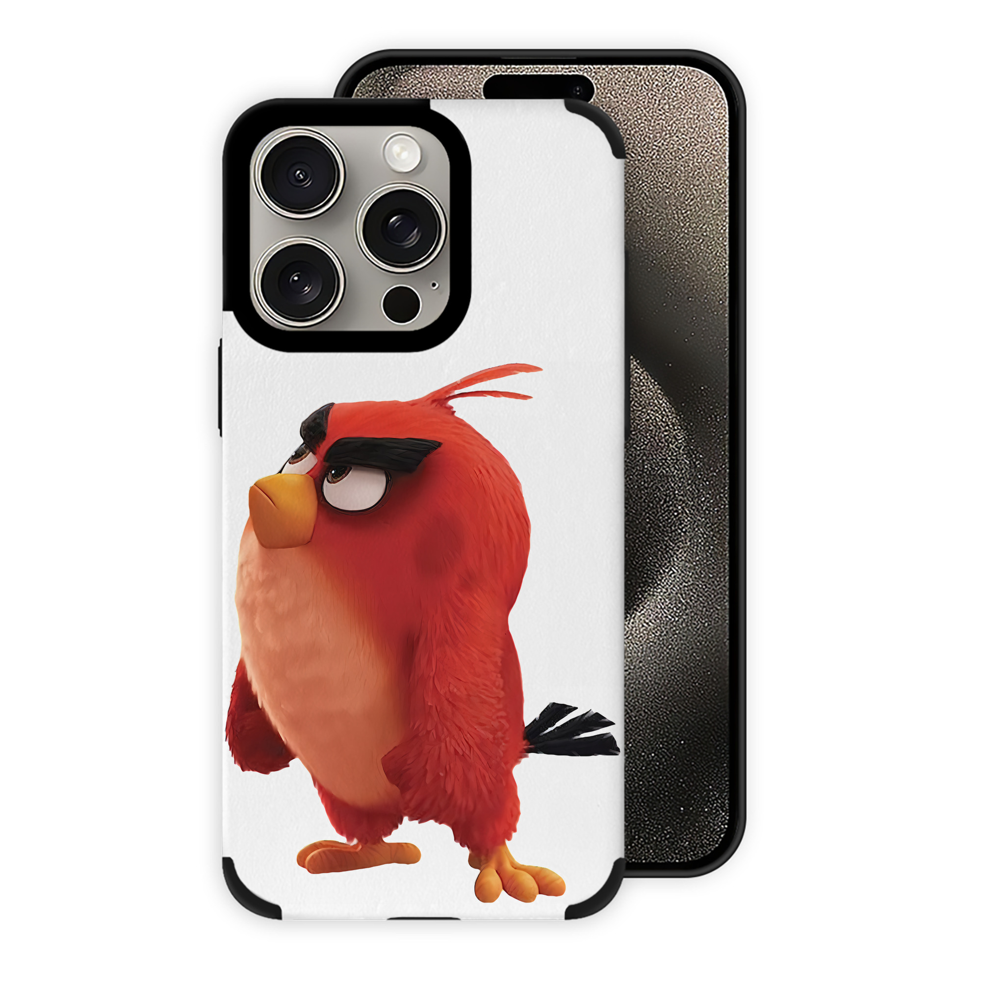 （画像用） Angry Birds アングリーバード 【iPhone15ProMax対応】 PUレザー スマホケース 耐衝撃＆黄変防止