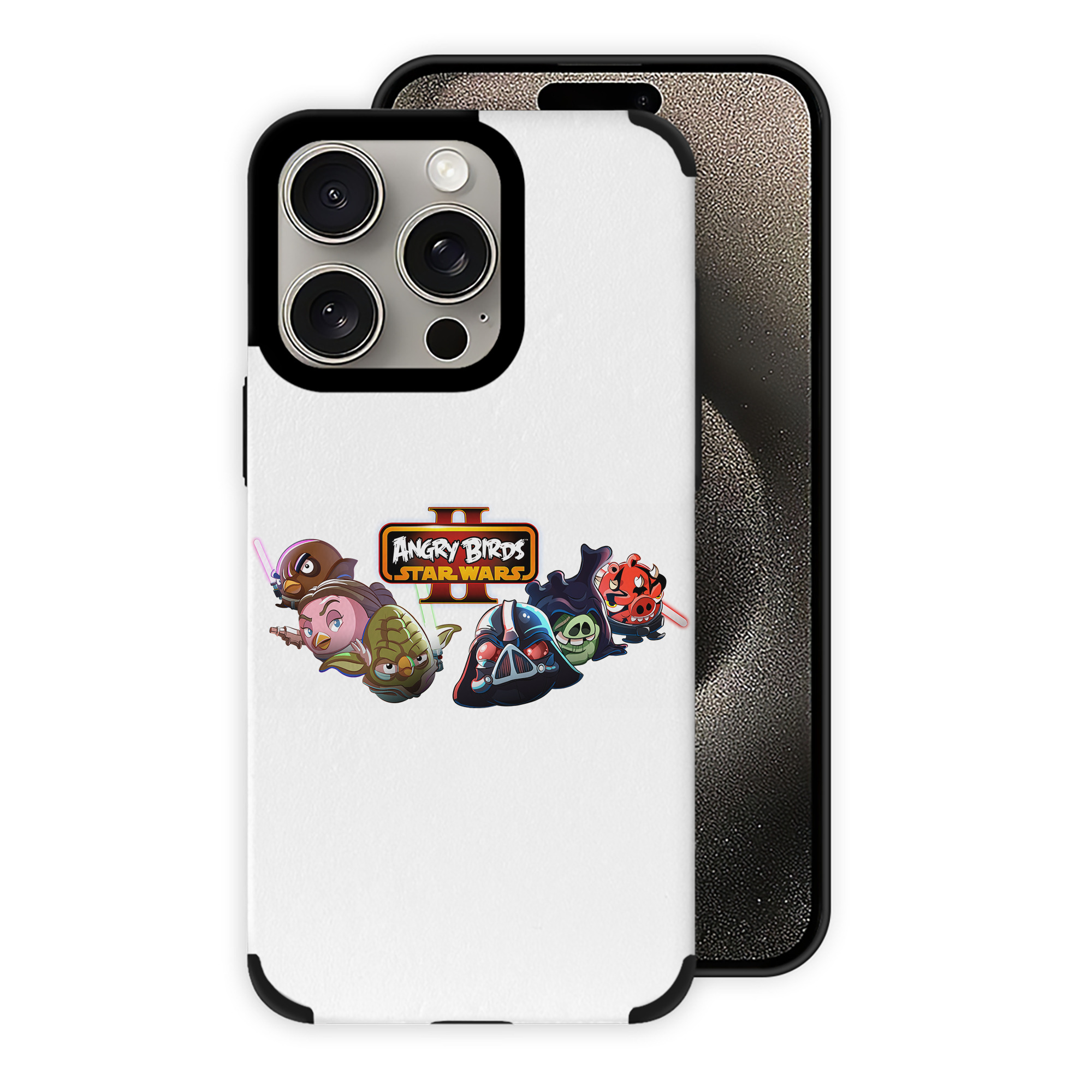 （画像用） Angry Birds アングリーバード 【iPhone15ProMax対応】 PUレザー スマホケース 耐衝撃＆黄変防止