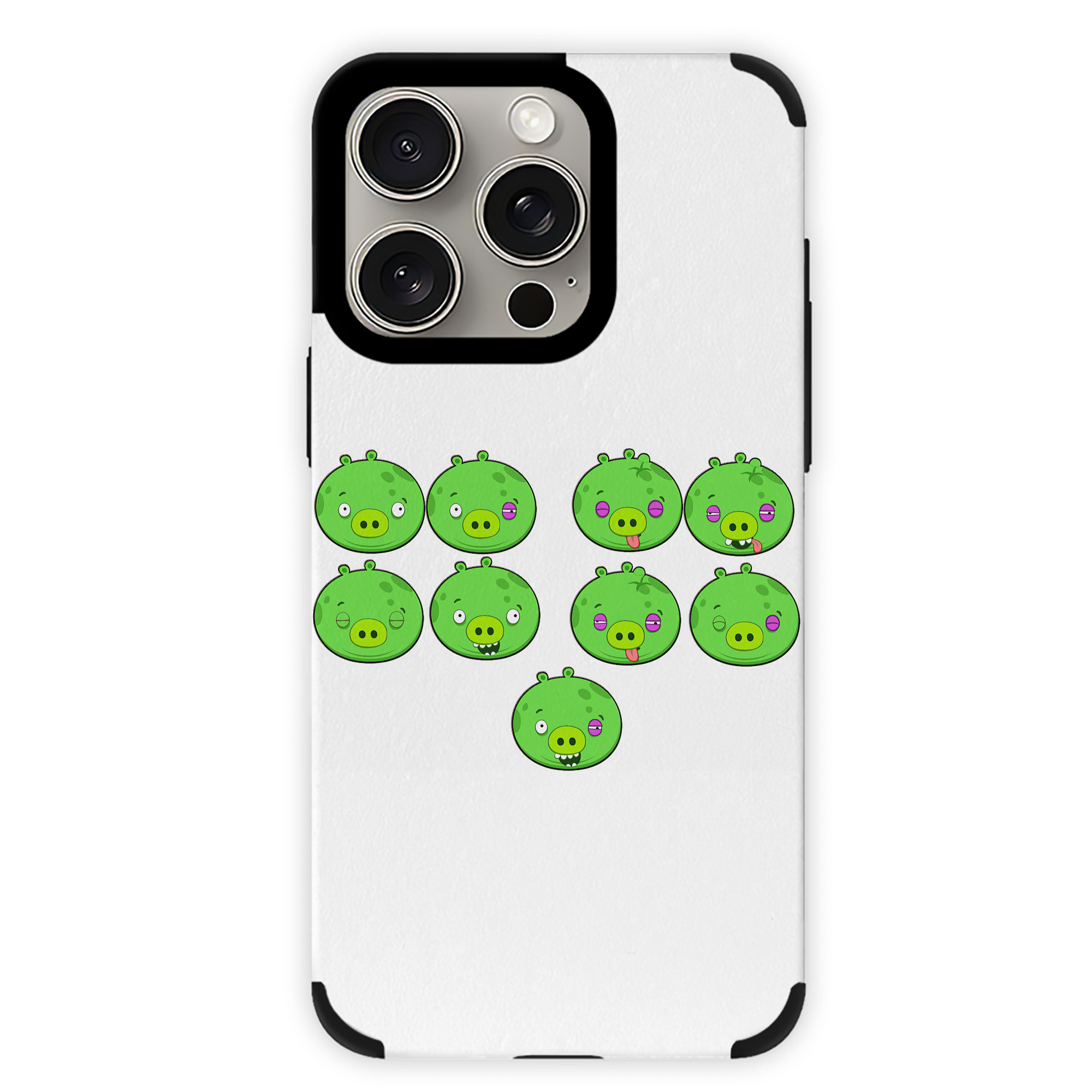 （画像用） Angry Birds アングリーバード 【iPhone15ProMax対応】 PUレザー スマホケース 耐衝撃＆黄変防止