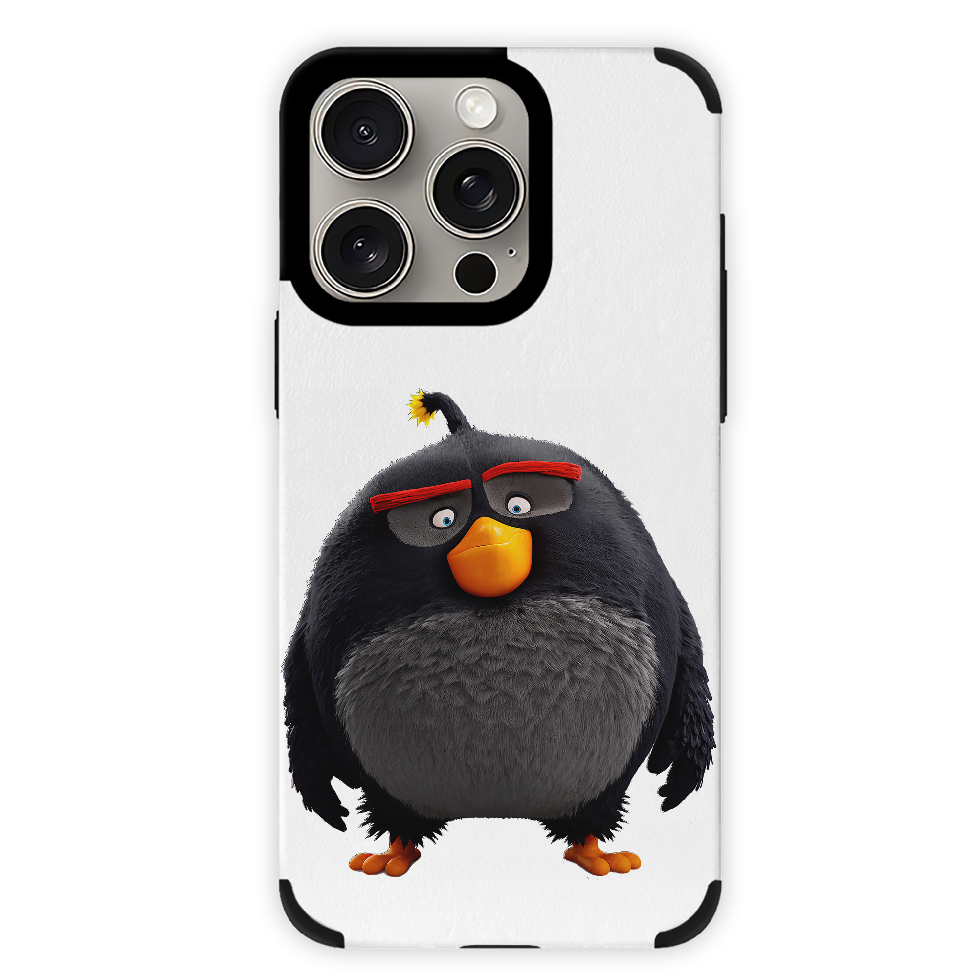 （画像用） Angry Birds アングリーバード 【iPhone15ProMax対応】 PUレザー スマホケース 耐衝撃＆黄変防止