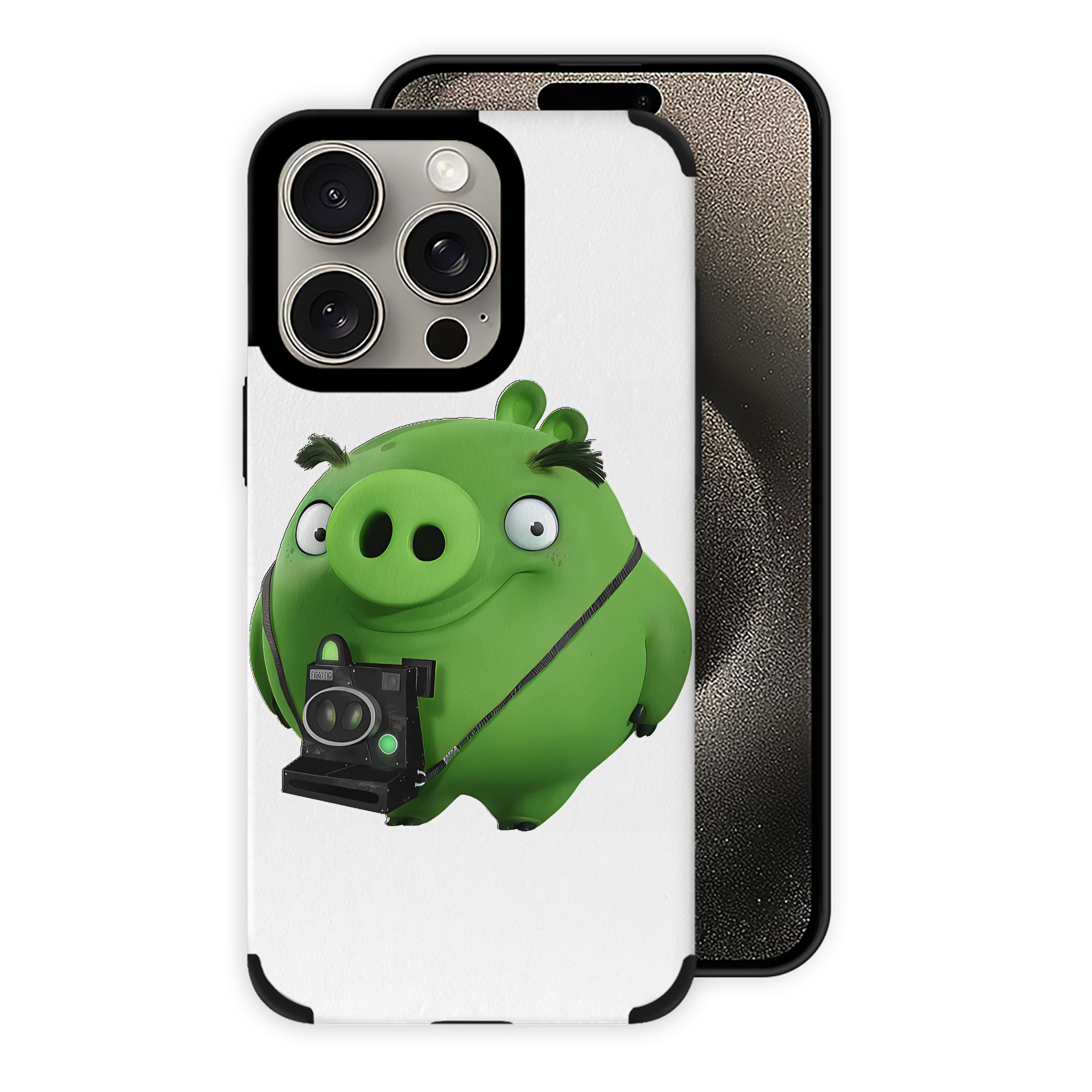 （画像用） Angry Birds アングリーバード 【iPhone15ProMax対応】 PUレザー スマホケース 耐衝撃＆黄変防止