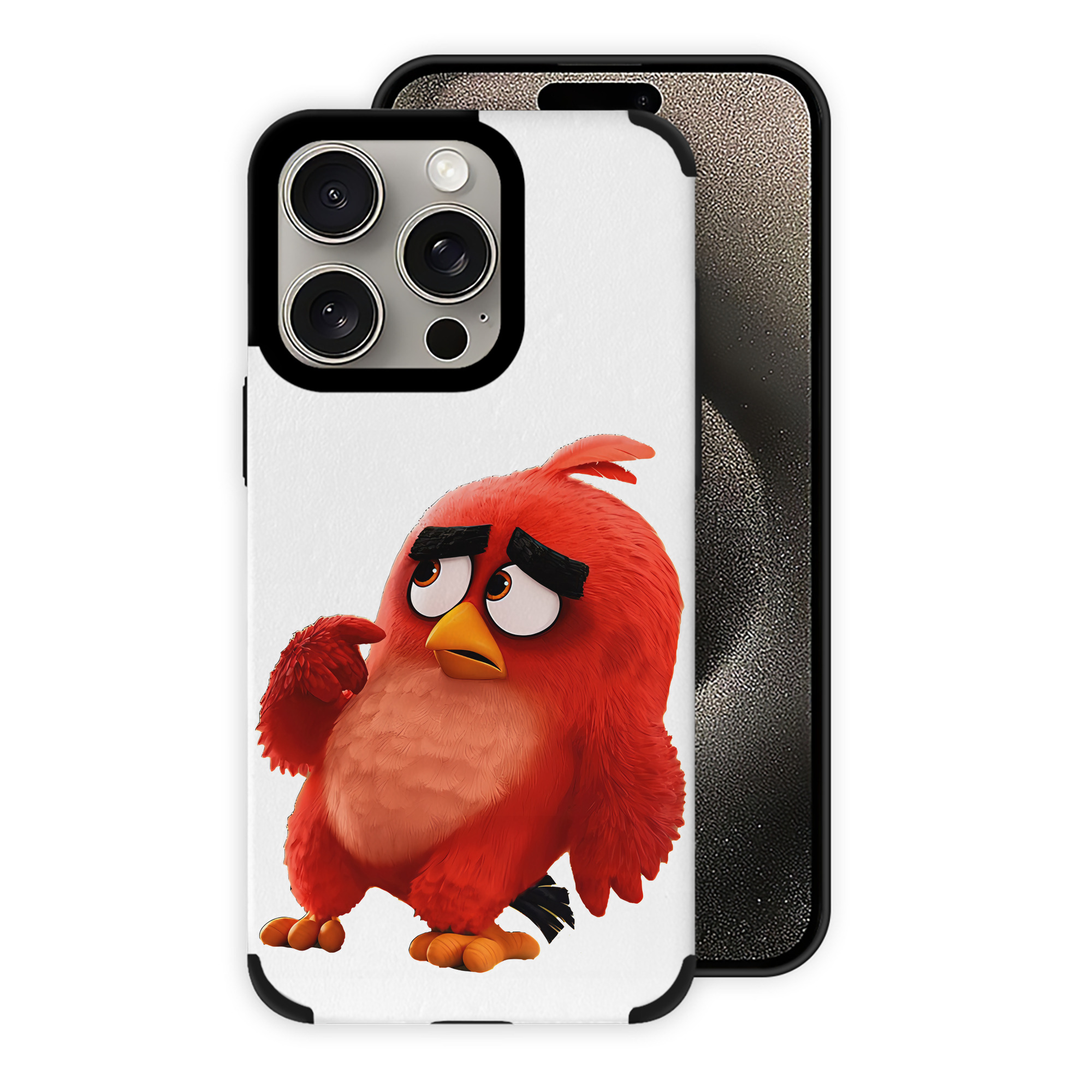 （画像用） Angry Birds アングリーバード 【iPhone15ProMax対応】 PUレザー スマホケース 耐衝撃＆黄変防止