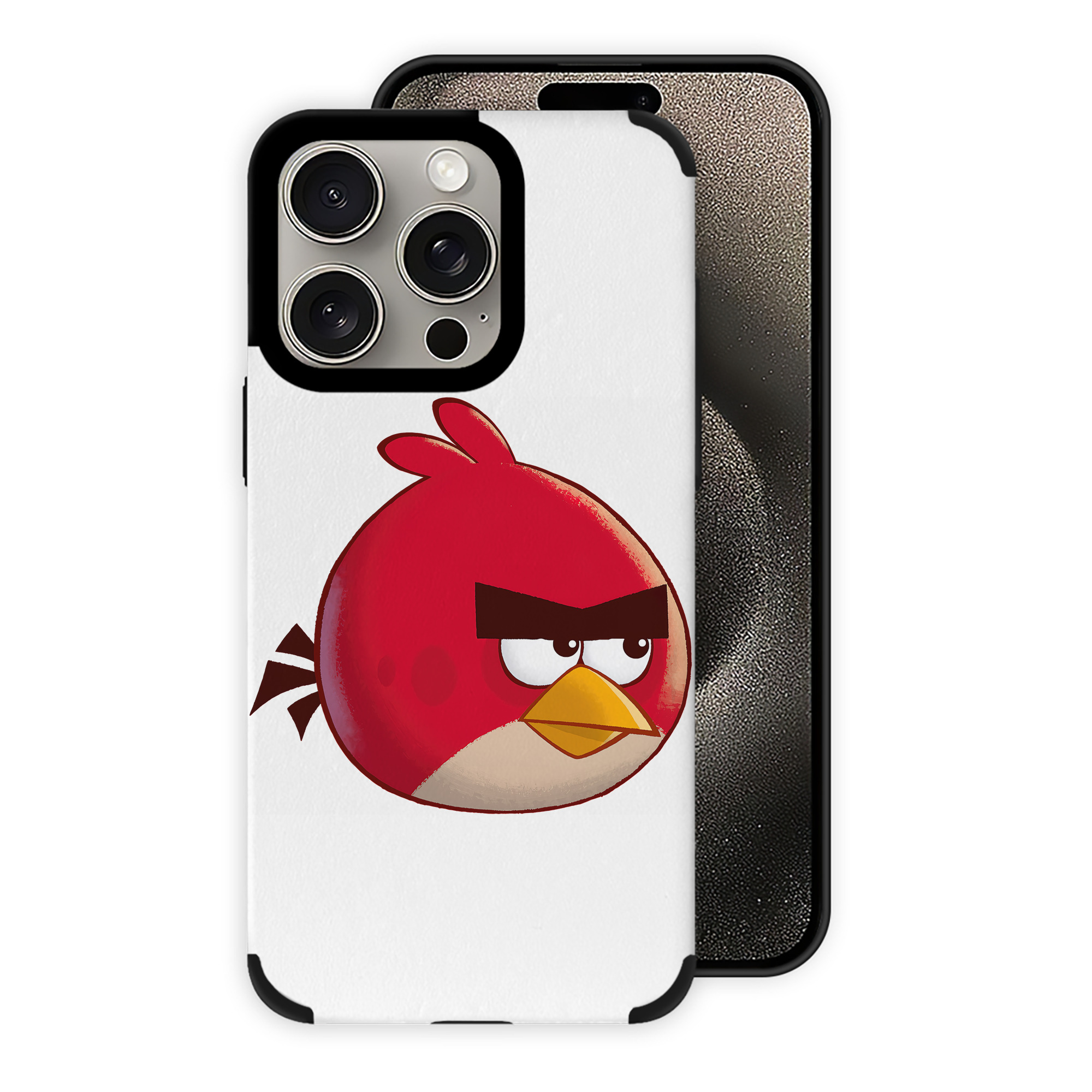 （画像用） Angry Birds アングリーバード 【iPhone15ProMax対応】 PUレザー スマホケース 耐衝撃＆黄変防止