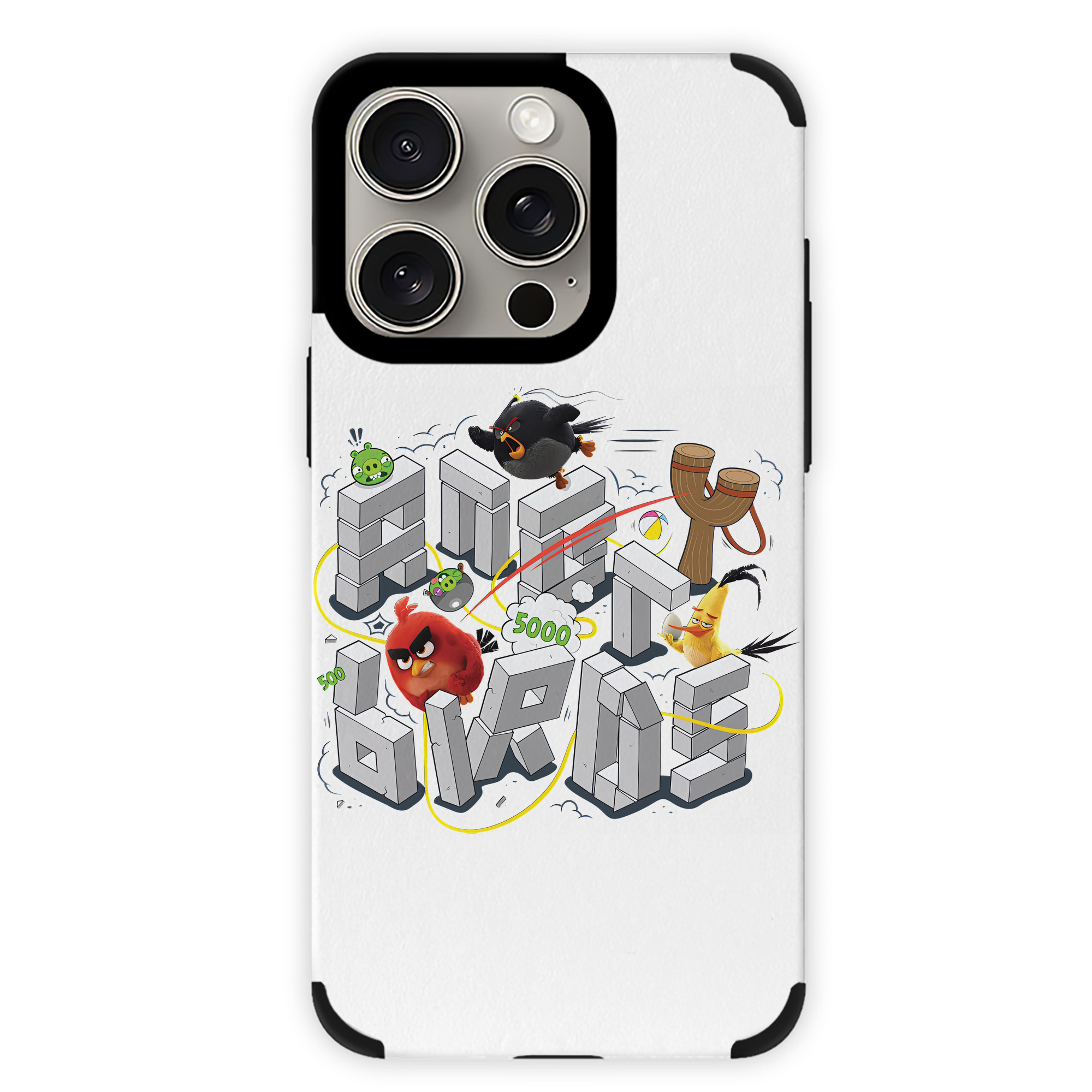 （画像用） Angry Birds アングリーバード 【iPhone15ProMax対応】 PUレザー スマホケース 耐衝撃＆黄変防止