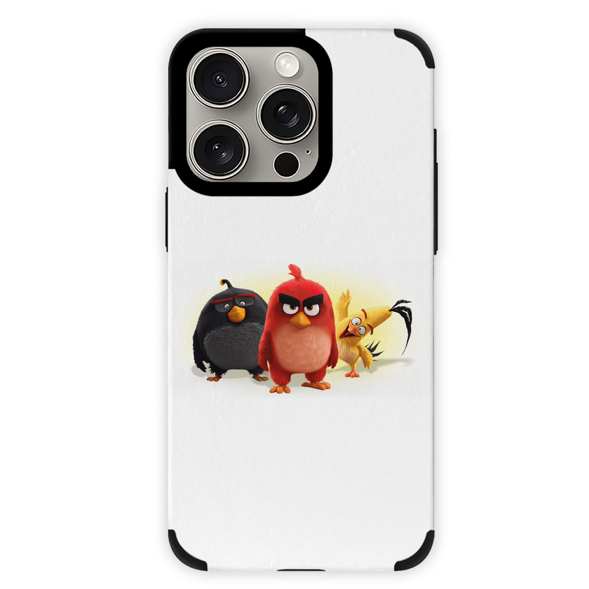 （画像用） Angry Birds アングリーバード 【iPhone15ProMax対応】 PUレザー スマホケース 耐衝撃＆黄変防止