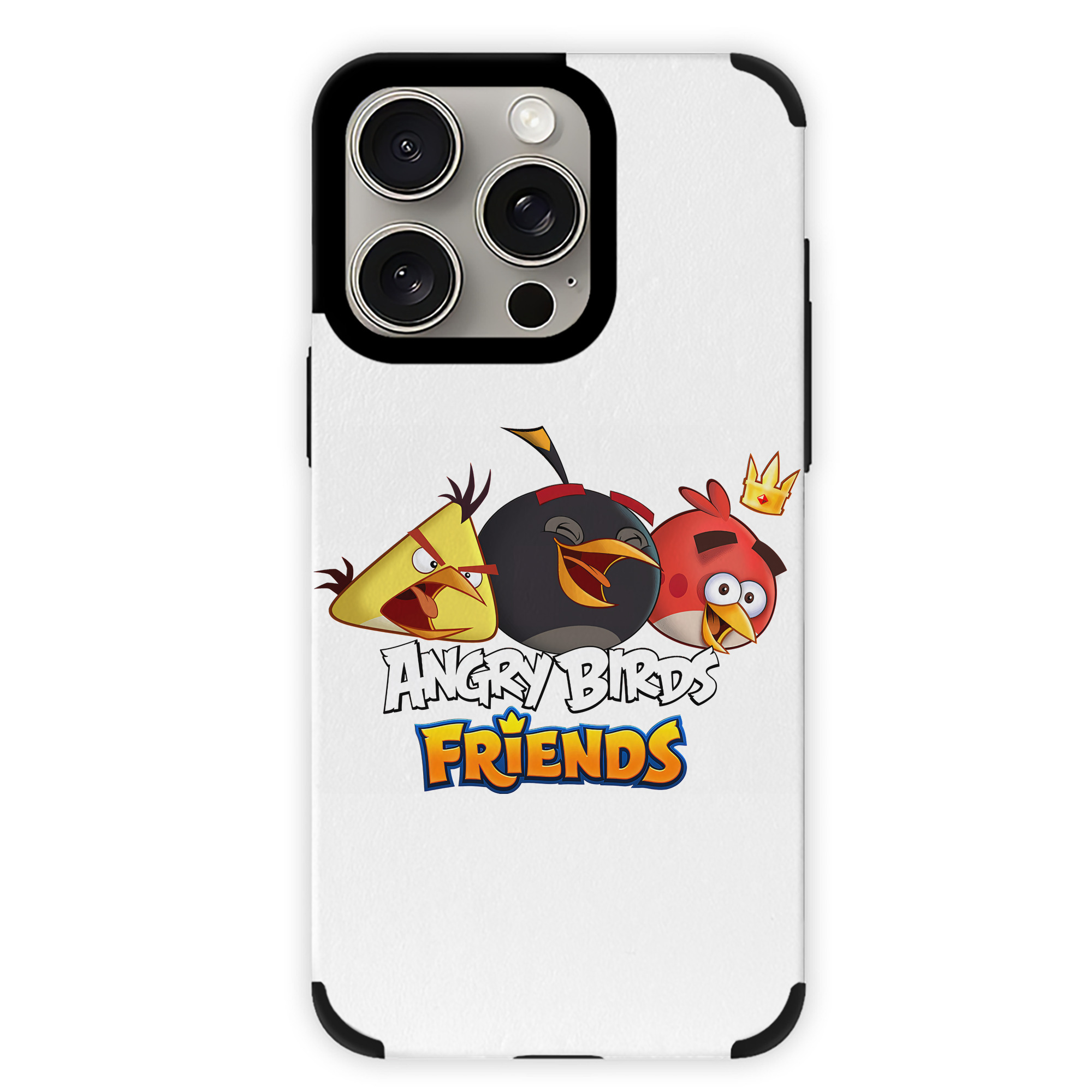 （画像用） Angry Birds アングリーバード 【iPhone15ProMax対応】 PUレザー スマホケース 耐衝撃＆黄変防止