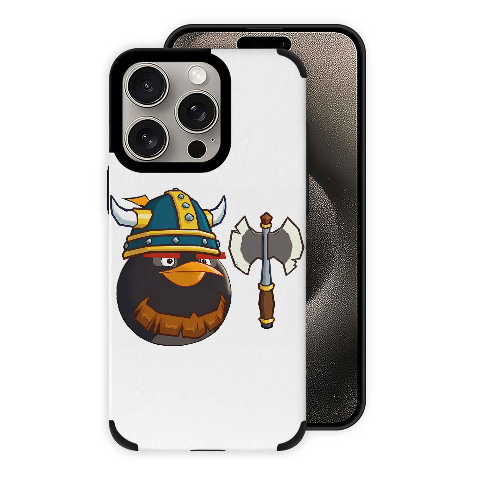 （画像用） Angry Birds アングリーバード 【iPhone15ProMax対応】 PUレザー スマホケース 耐衝撃＆黄変防止