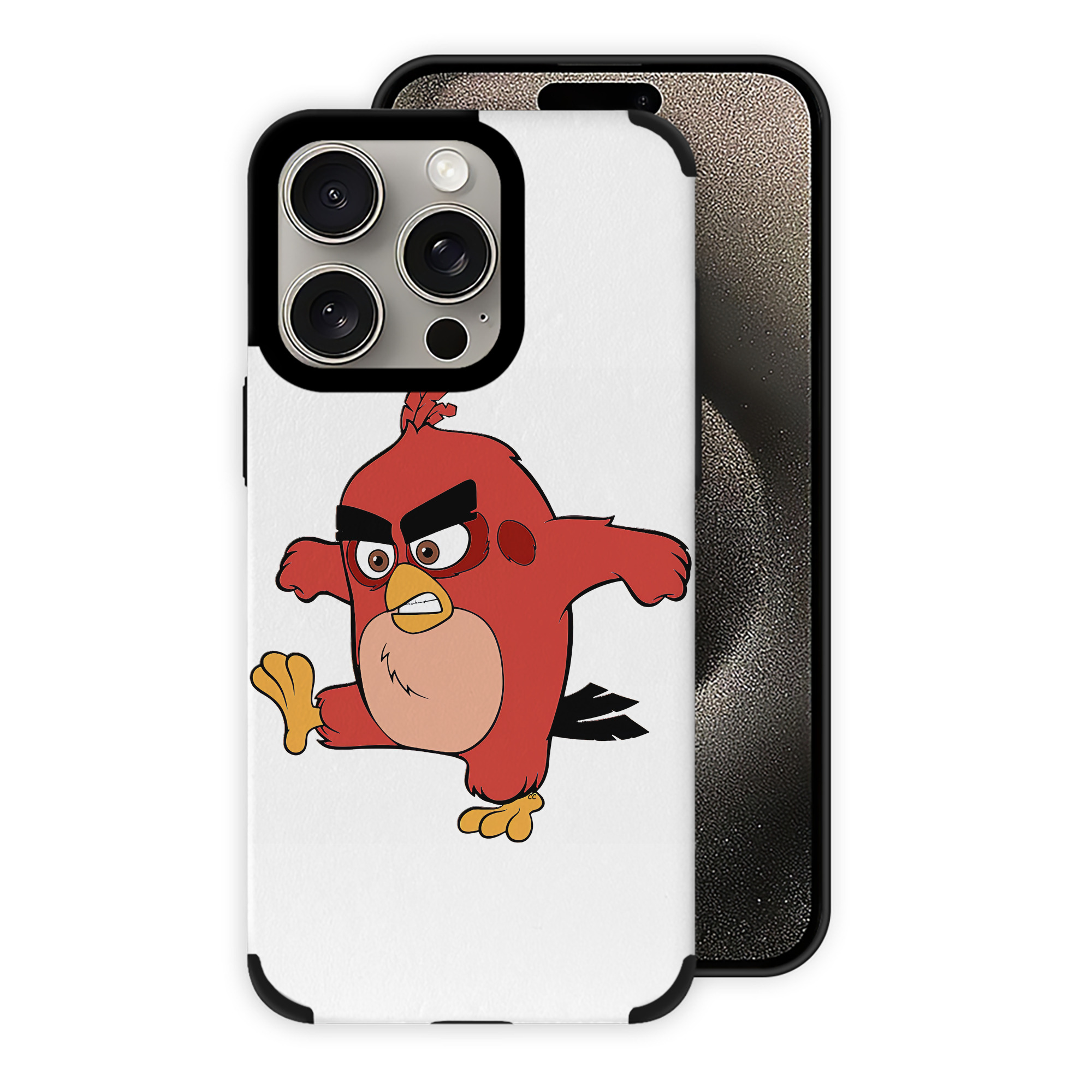 （画像用） Angry Birds アングリーバード 【iPhone15ProMax対応】 PUレザー スマホケース 耐衝撃＆黄変防止