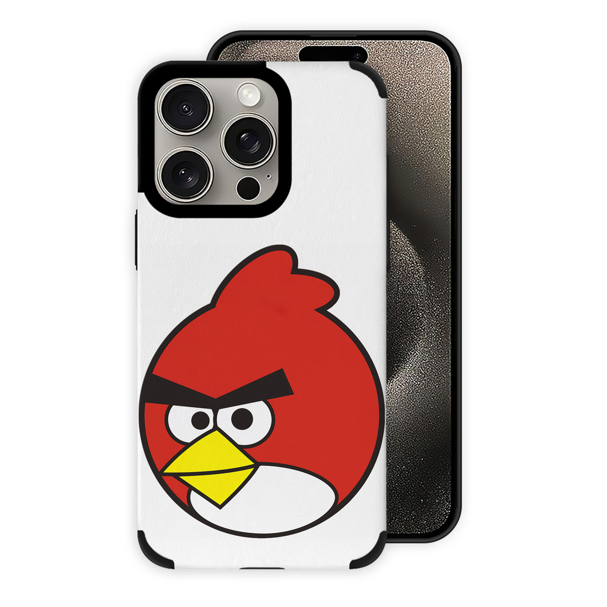 （画像用） Angry Birds アングリーバード 【iPhone15ProMax対応】 PUレザー スマホケース 耐衝撃＆黄変防止
