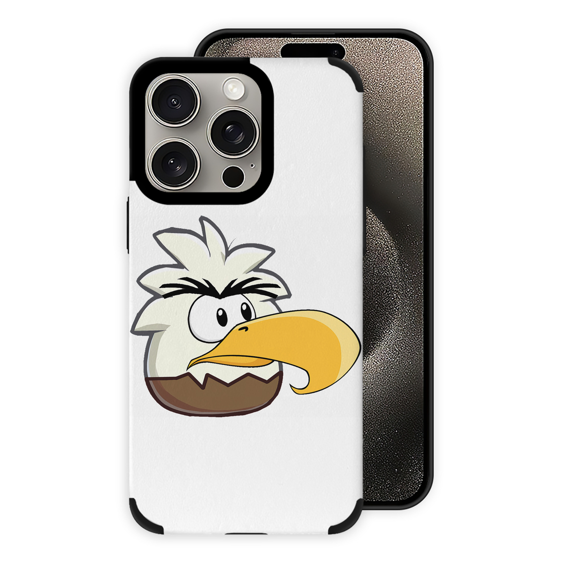 （画像用） Angry Birds アングリーバード 【iPhone15ProMax対応】 PUレザー スマホケース 耐衝撃＆黄変防止