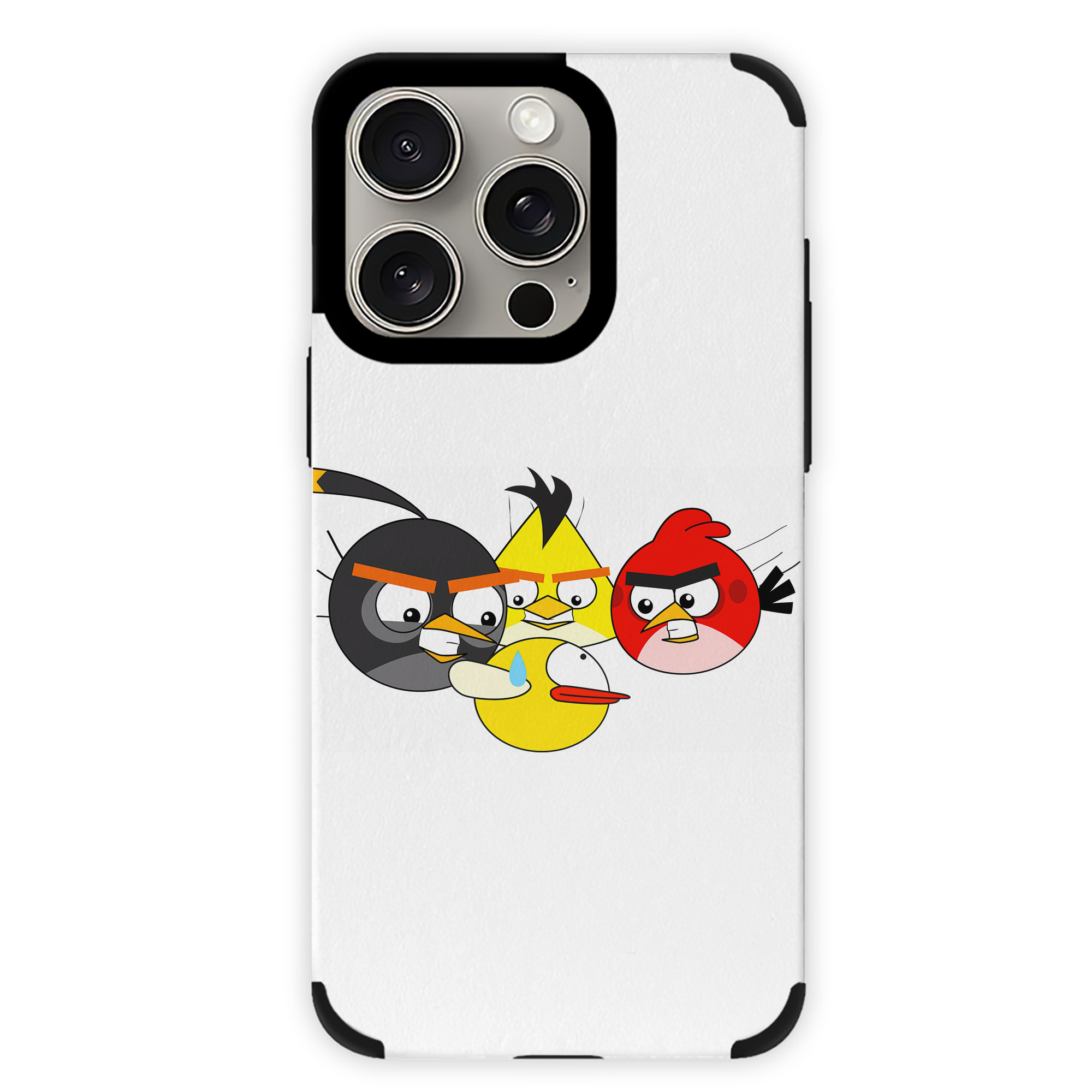（画像用） Angry Birds アングリーバード 【iPhone15ProMax対応】 PUレザー スマホケース 耐衝撃＆黄変防止