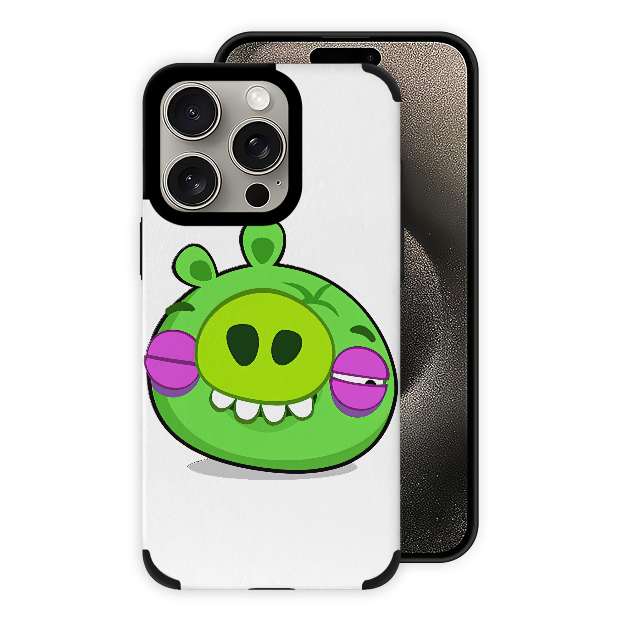 （画像用） Angry Birds アングリーバード 【iPhone15ProMax対応】 PUレザー スマホケース 耐衝撃＆黄変防止