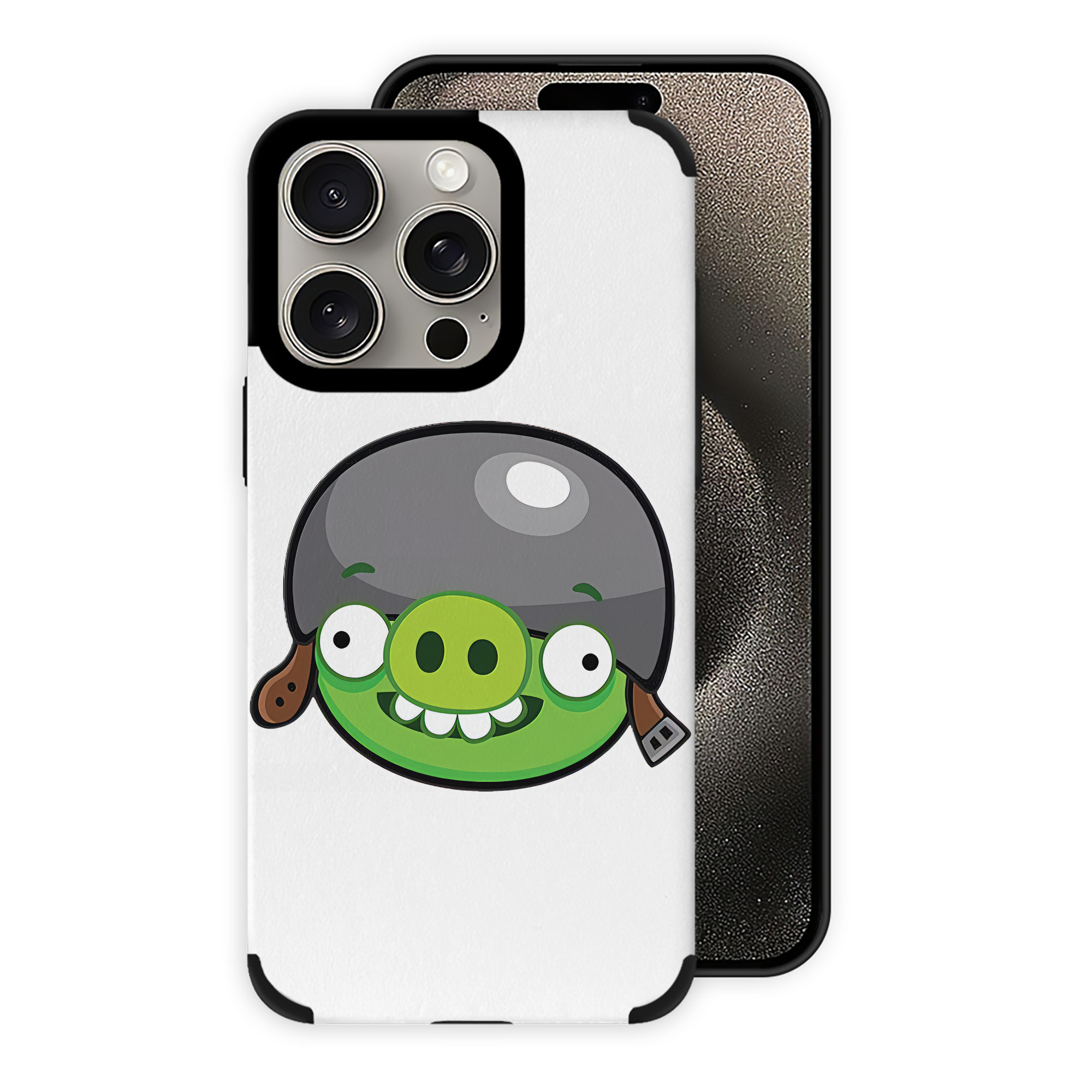 （画像用） Angry Birds アングリーバード 【iPhone15ProMax対応】 PUレザー スマホケース 耐衝撃＆黄変防止