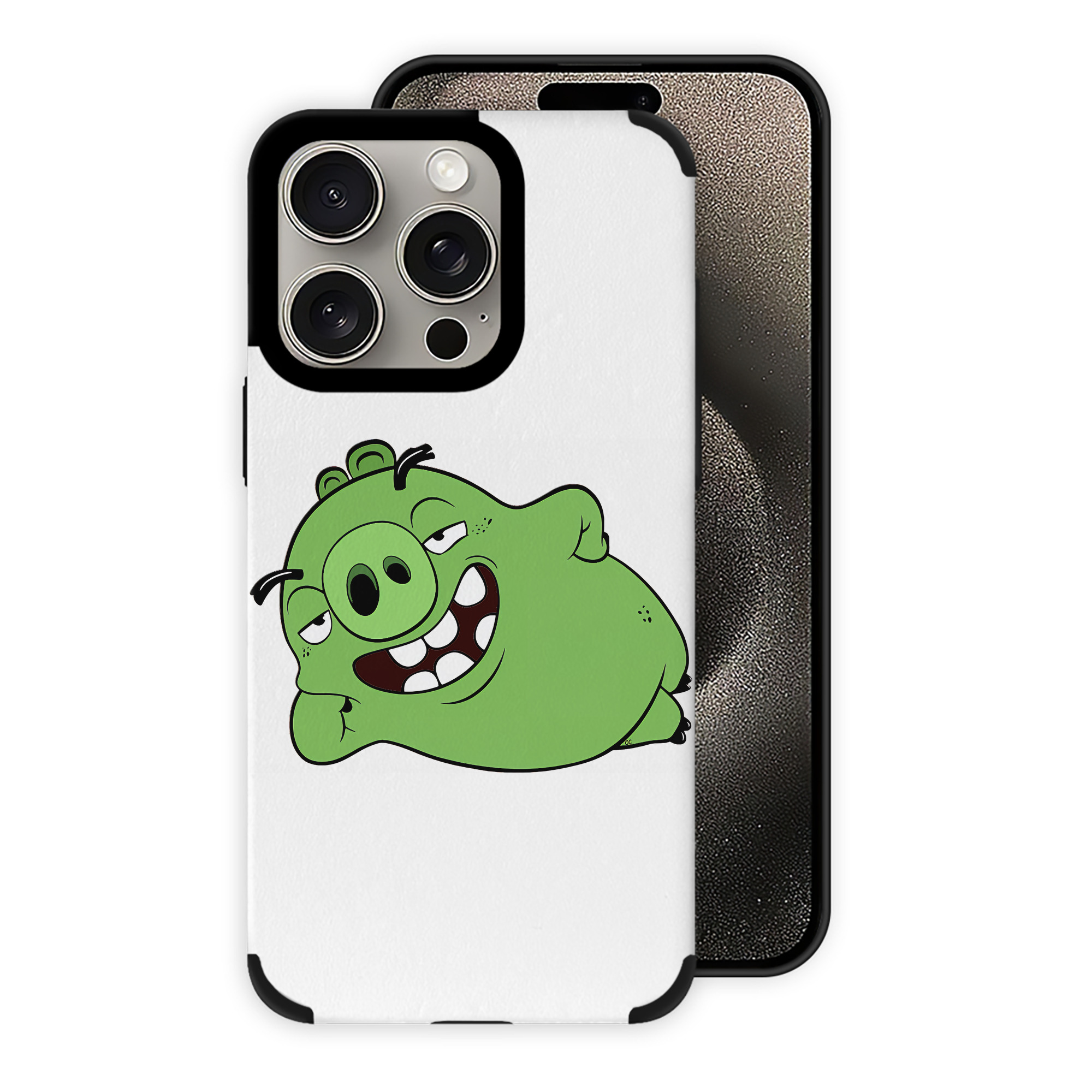 （画像用） Angry Birds アングリーバード 【iPhone15ProMax対応】 PUレザー スマホケース 耐衝撃＆黄変防止