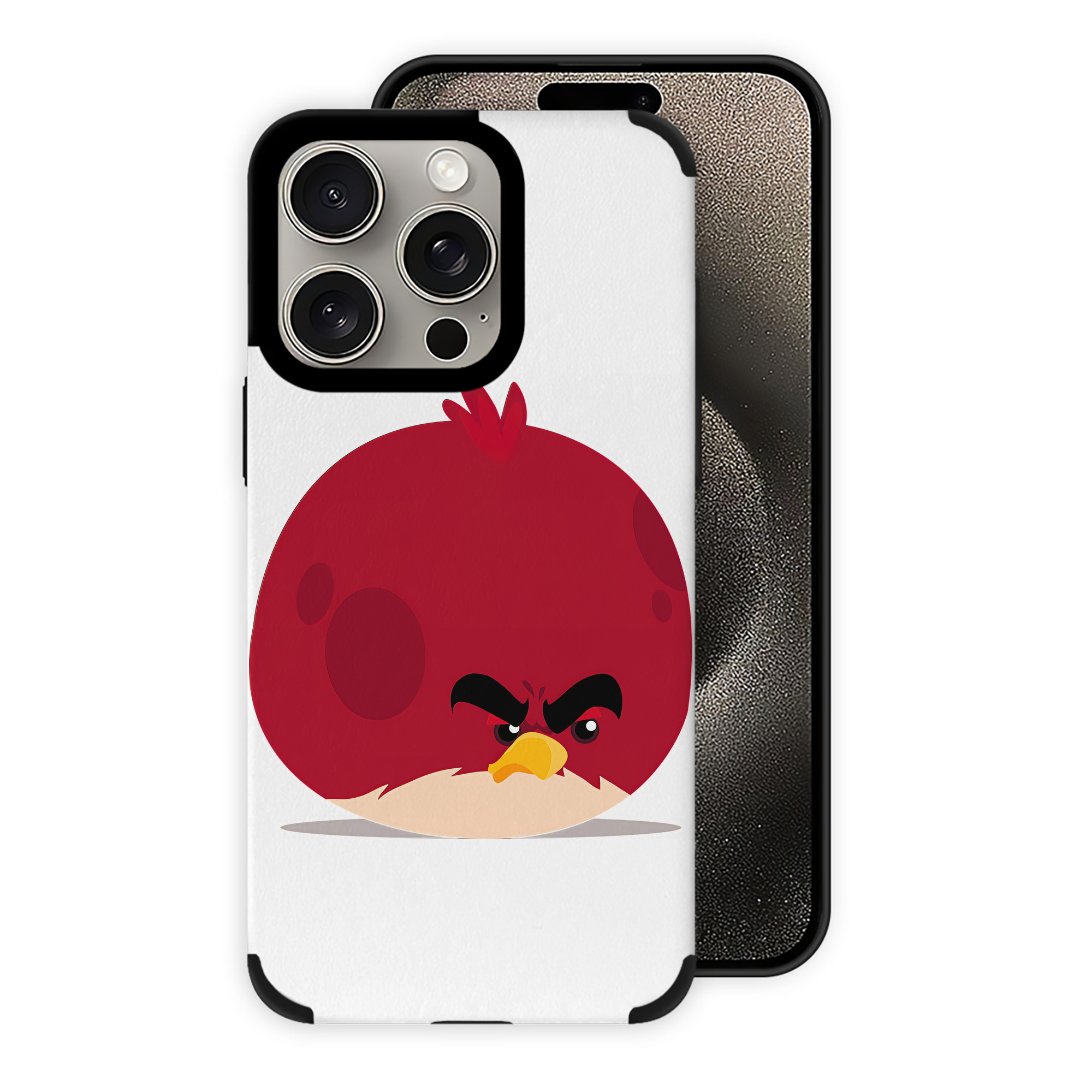 （画像用） Angry Birds アングリーバード 【iPhone15ProMax対応】 PUレザー スマホケース 耐衝撃＆黄変防止