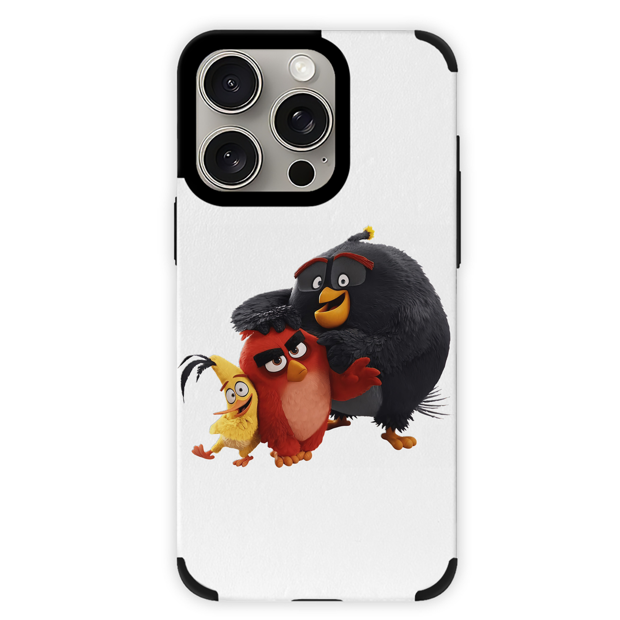 （画像用） Angry Birds アングリーバード 【iPhone15ProMax対応】 PUレザー スマホケース 耐衝撃＆黄変防止