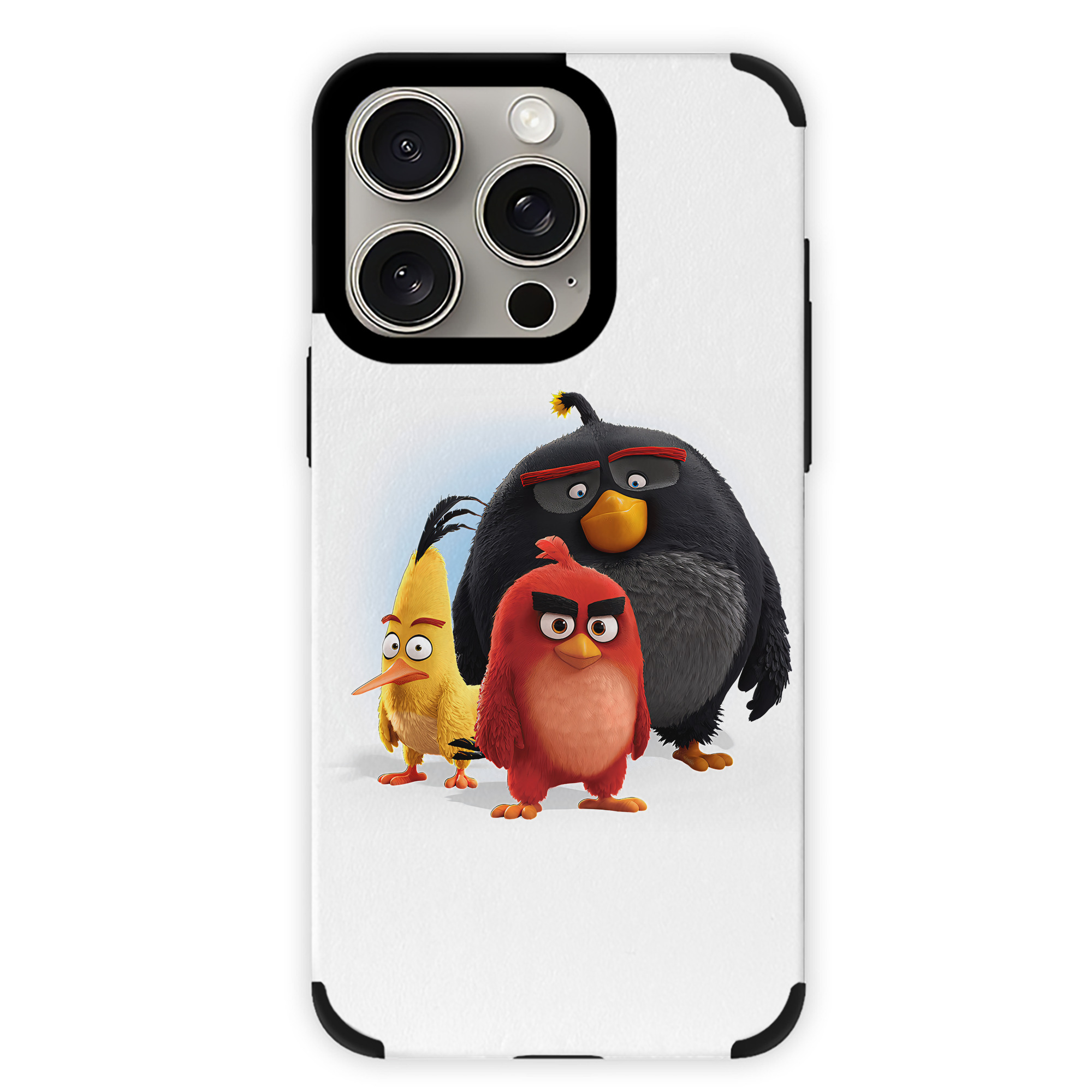 （画像用） Angry Birds アングリーバード 【iPhone15ProMax対応】 PUレザー スマホケース 耐衝撃＆黄変防止