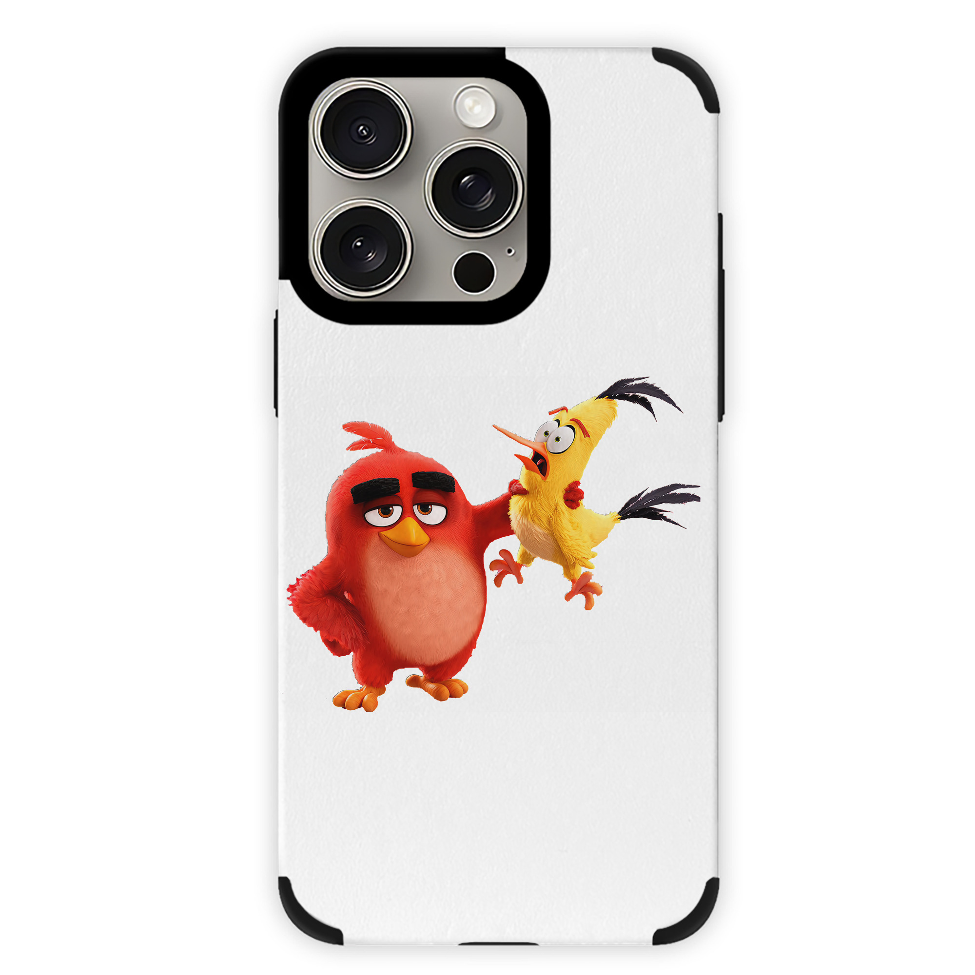 （画像用） Angry Birds アングリーバード 【iPhone15ProMax対応】 PUレザー スマホケース 耐衝撃＆黄変防止