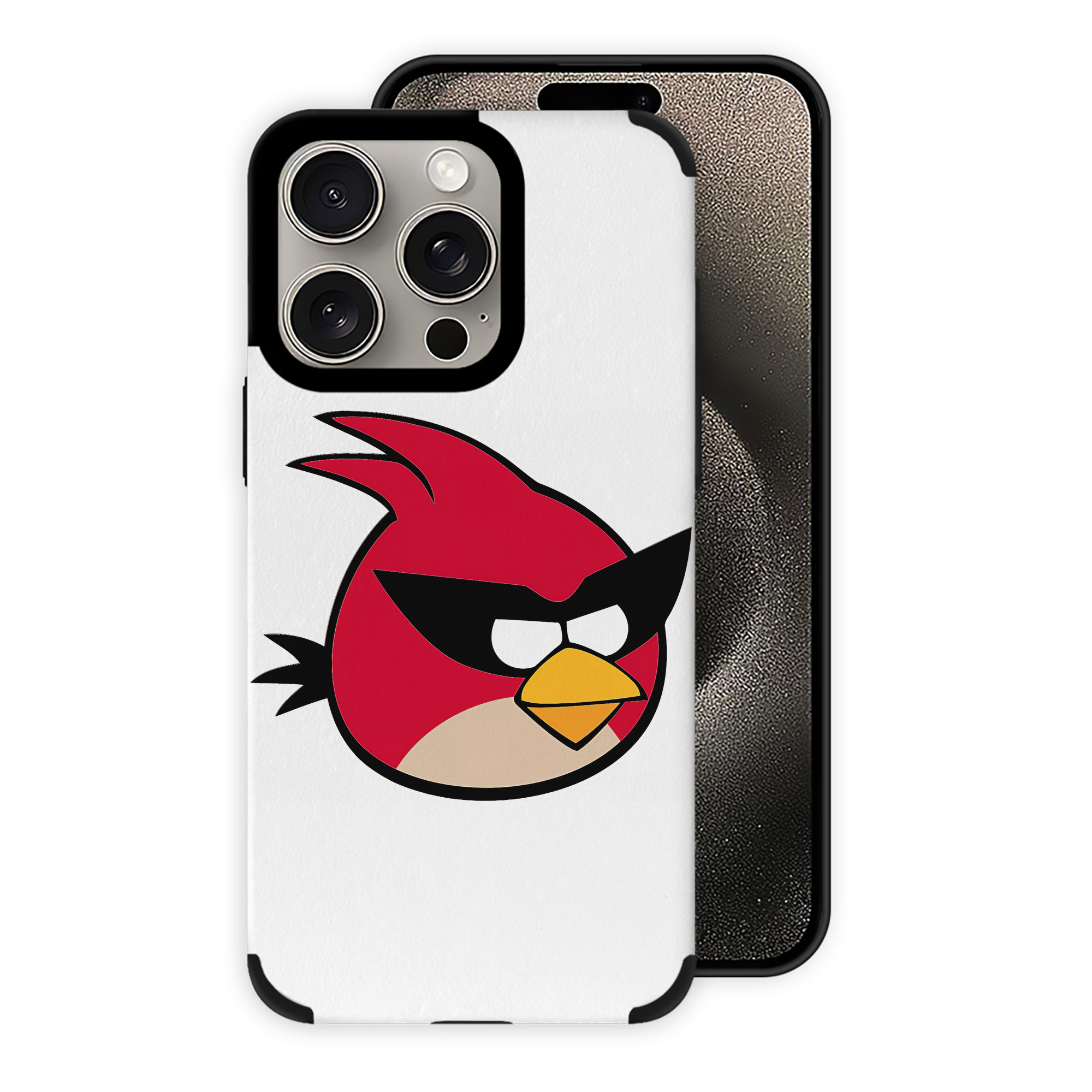 （画像用） Angry Birds アングリーバード 【iPhone15ProMax対応】 PUレザー スマホケース 耐衝撃＆黄変防止