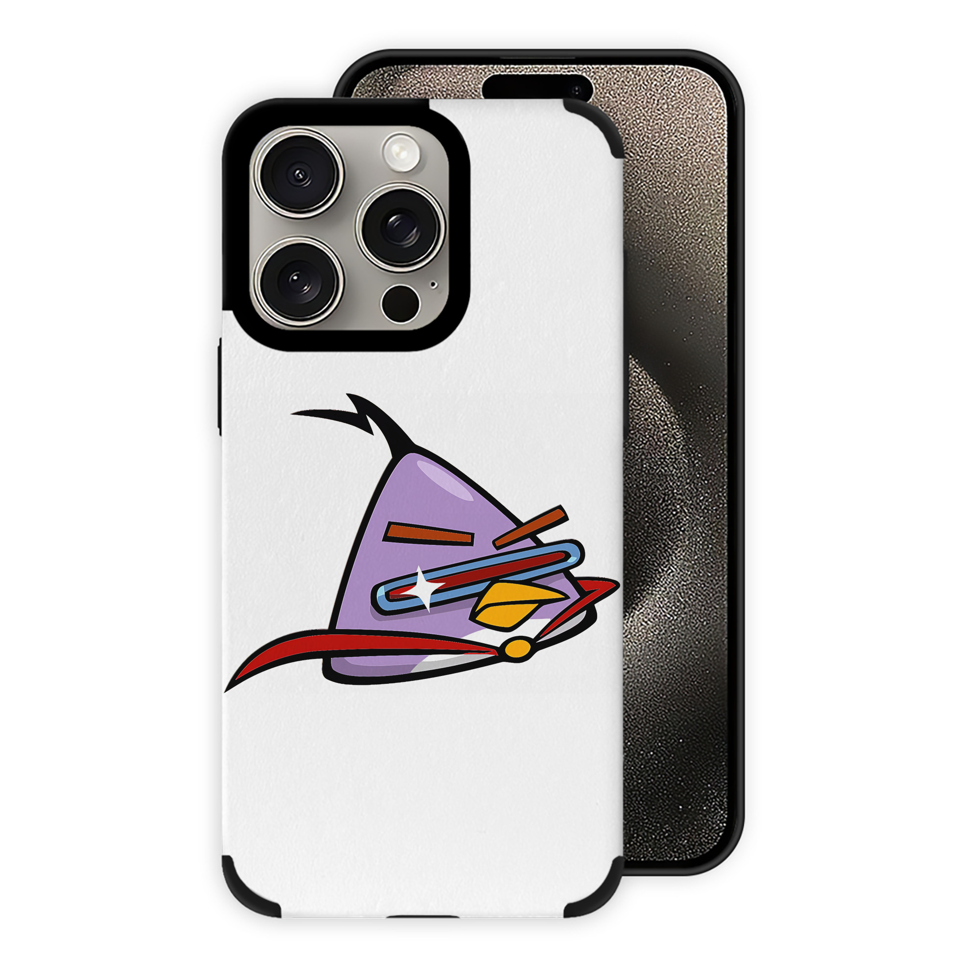 （画像用） Angry Birds アングリーバード 【iPhone15ProMax対応】 PUレザー スマホケース 耐衝撃＆黄変防止