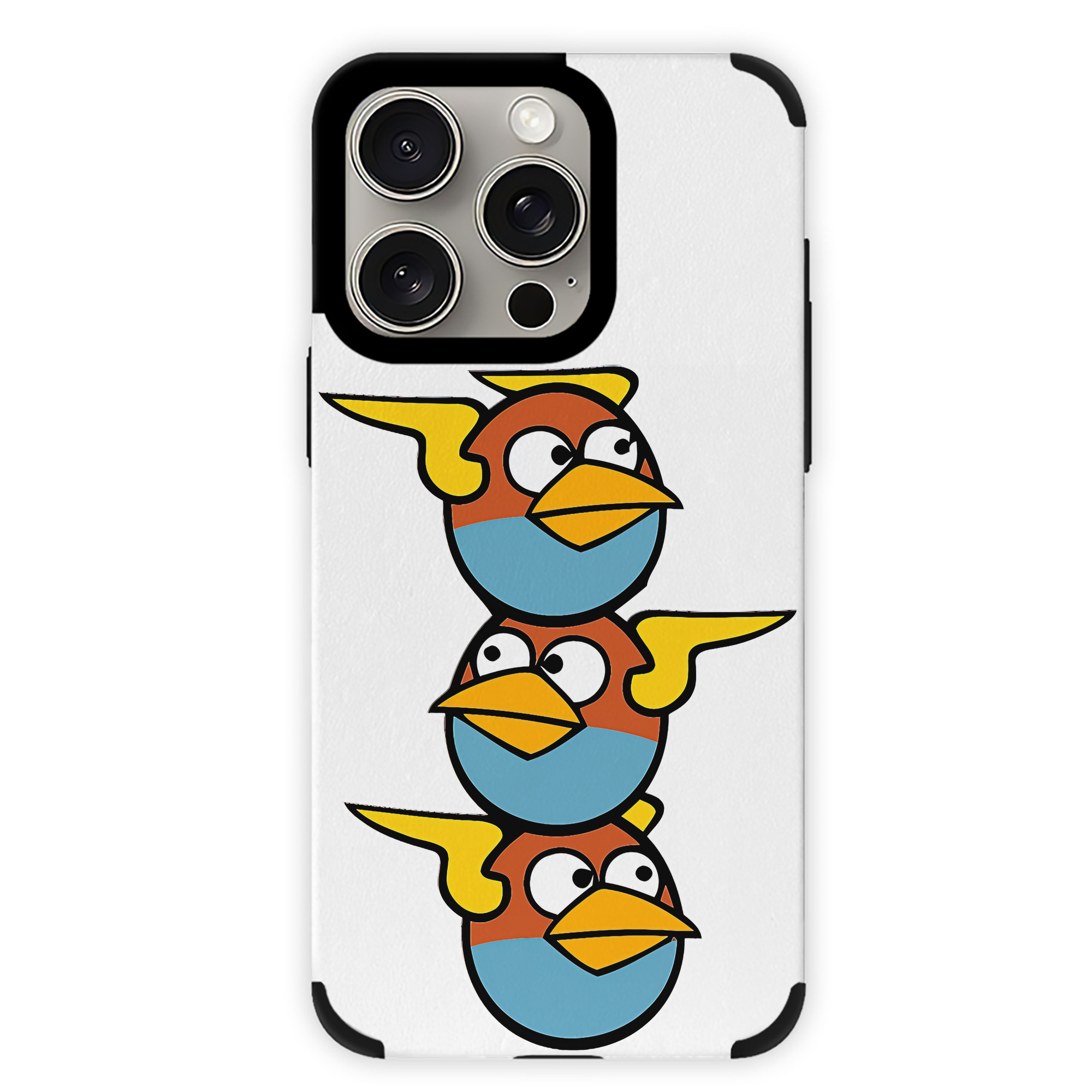 （画像用） Angry Birds アングリーバード 【iPhone15ProMax対応】 PUレザー スマホケース 耐衝撃＆黄変防止